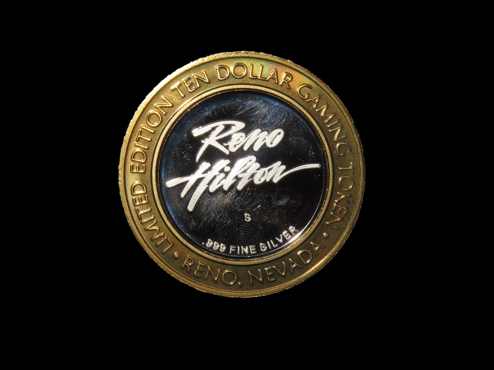 Authentic 1 oz Silver Limited Edition $10 Gaming Token Las Vagas 999 Pure Silver: Authentic 1 oz Silver Limited Edition $10 Gaming Token Las Vagas 999 Pure Silver
