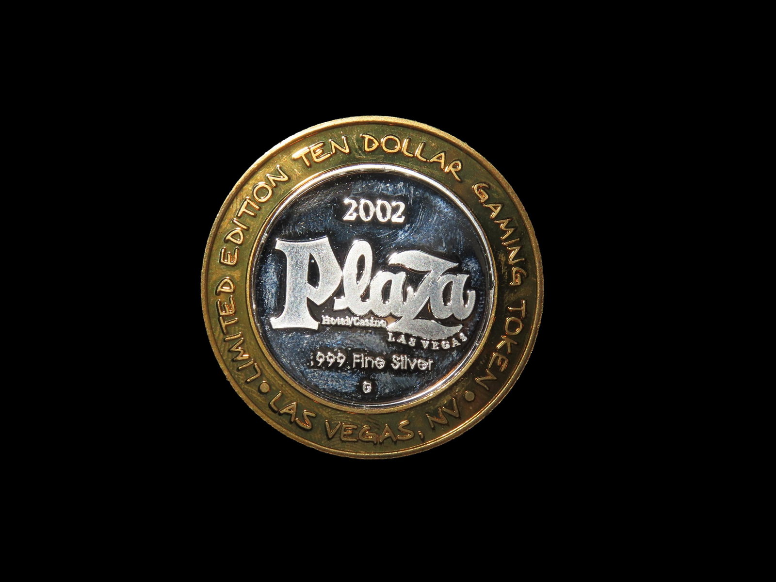 Authentic 1 oz Silver Limited Edition $10 Gaming Token Las Vagas 999 Pure Silver: Authentic 1 oz Silver Limited Edition $10 Gaming Token Las Vagas 999 Pure Silver