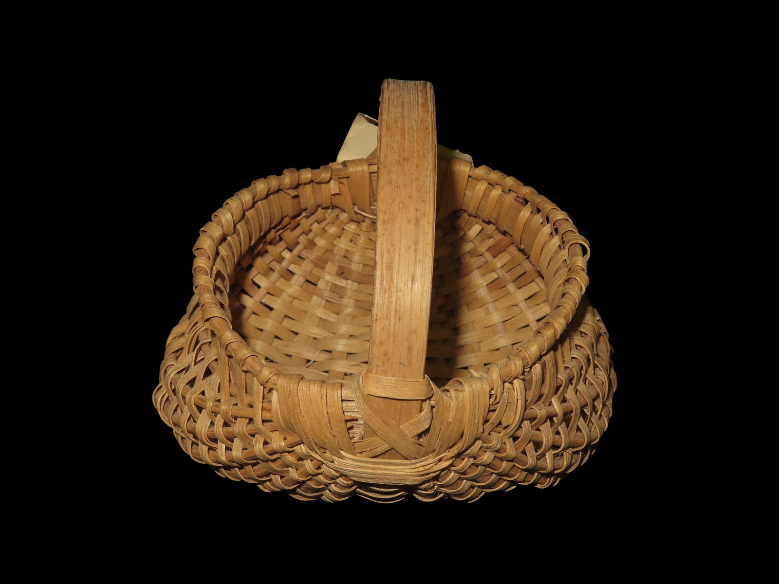 6 1/2" x 5 1/2" White Oak Basket Made from the basket oak tree to the finished product (1 of 9)