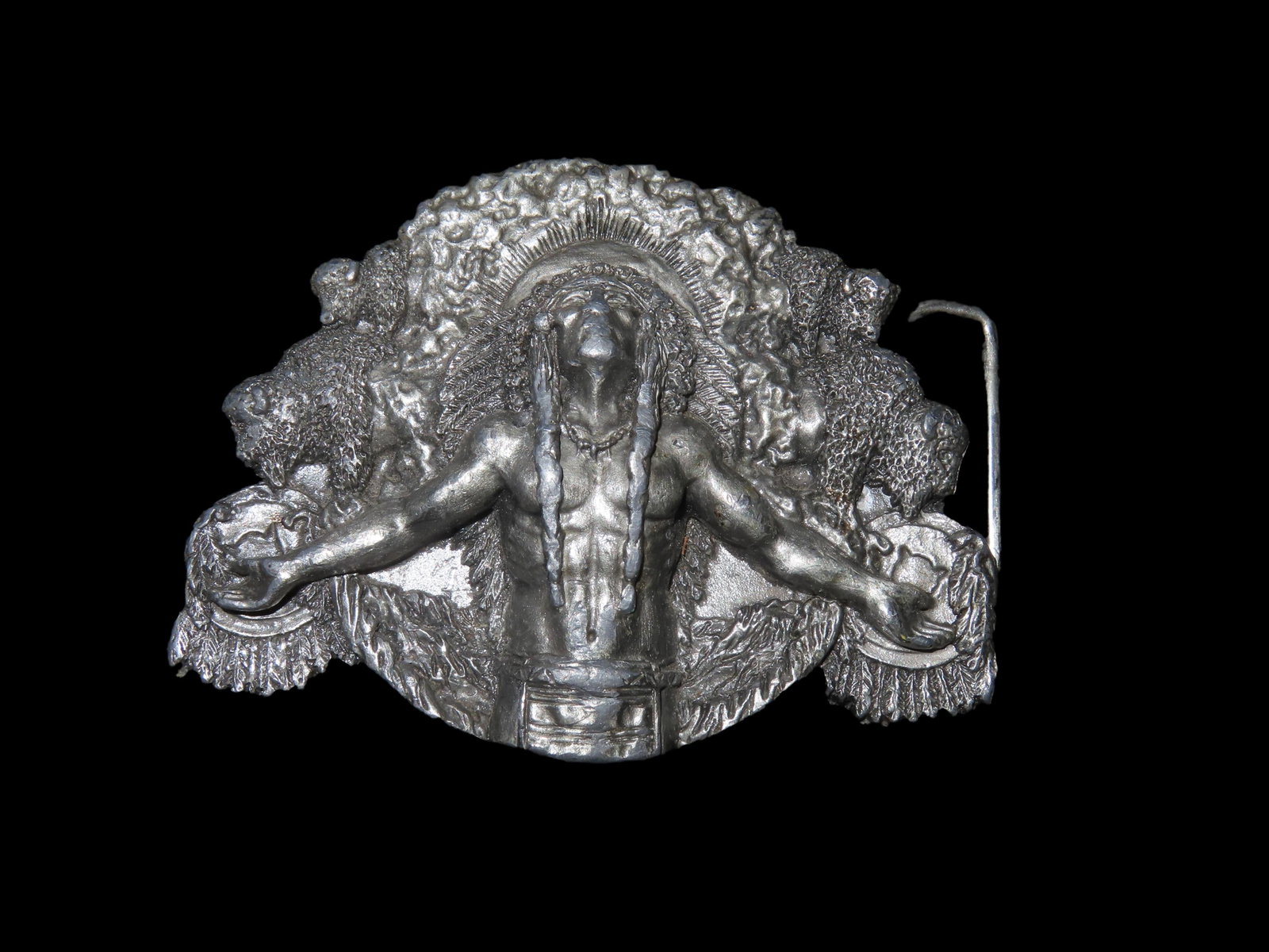 3 5/8" 1981 Belt Buckle, Bergamot Brass Works: 3 5/8" 1981 Belt Buckle, Bergamot Brass Works