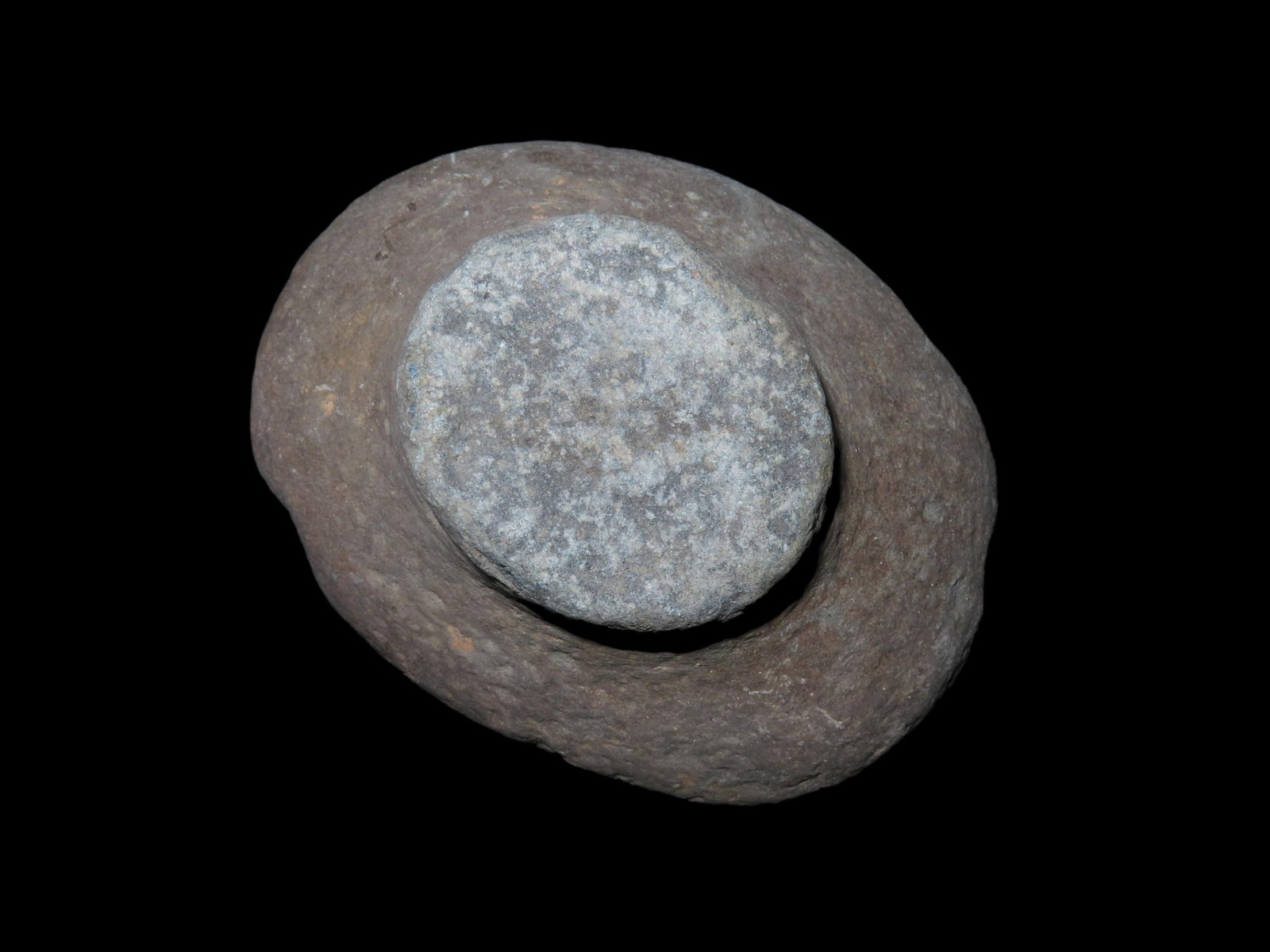 4 3/4" Hoof Pestle, Dimple Base, Found in Knox Co. Ohio: 4 3/4" Hoof Pestle, Dimple Base, Found in Knox Co. Ohio