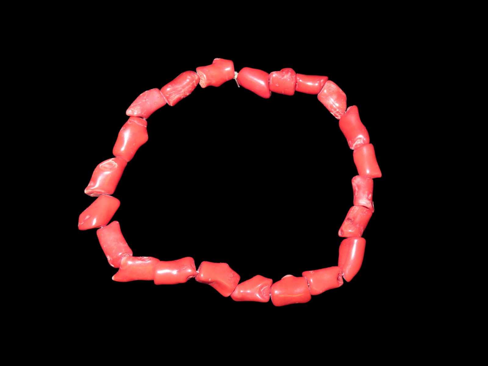 17" Strand of Fossilized Coral Beads, Found in Tibet: 17" Strand of Fossilized Coral Beads, Found in Tibet