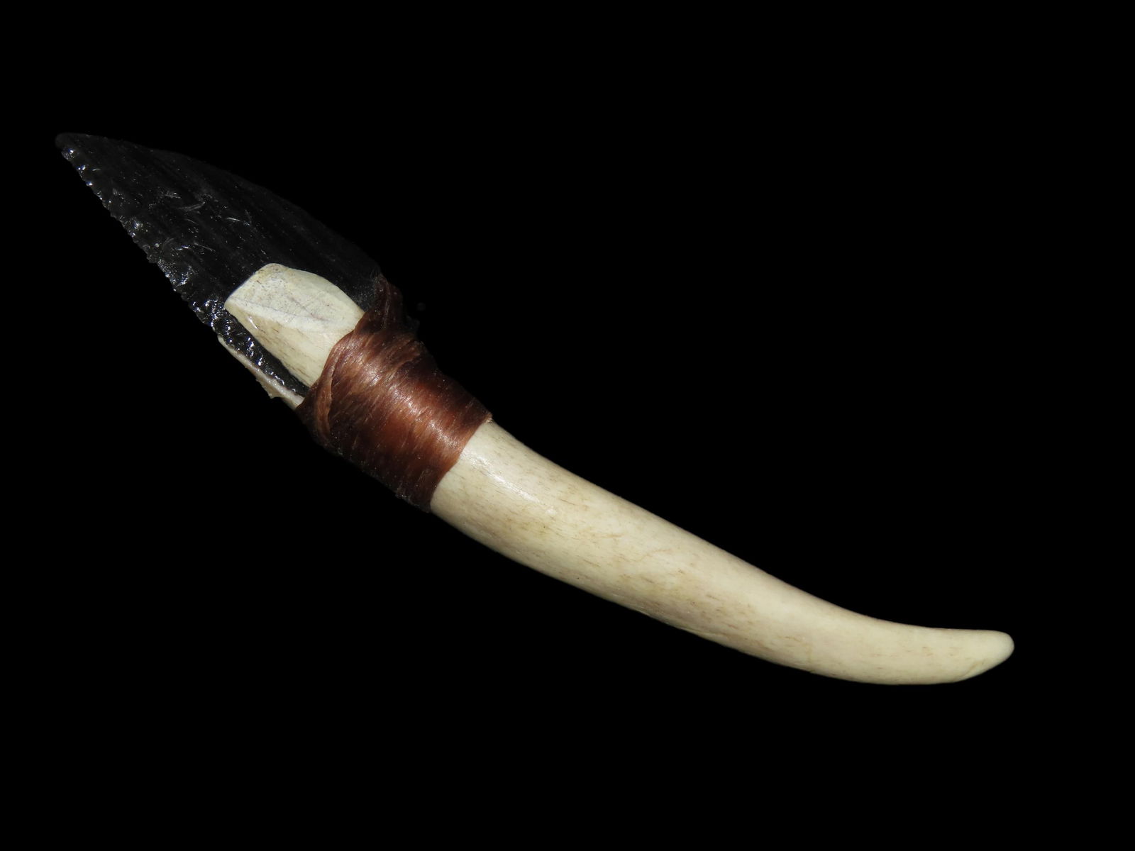Neat Example of an Arrowhead / Antler Knife, Contemporary Example (1 of 6)