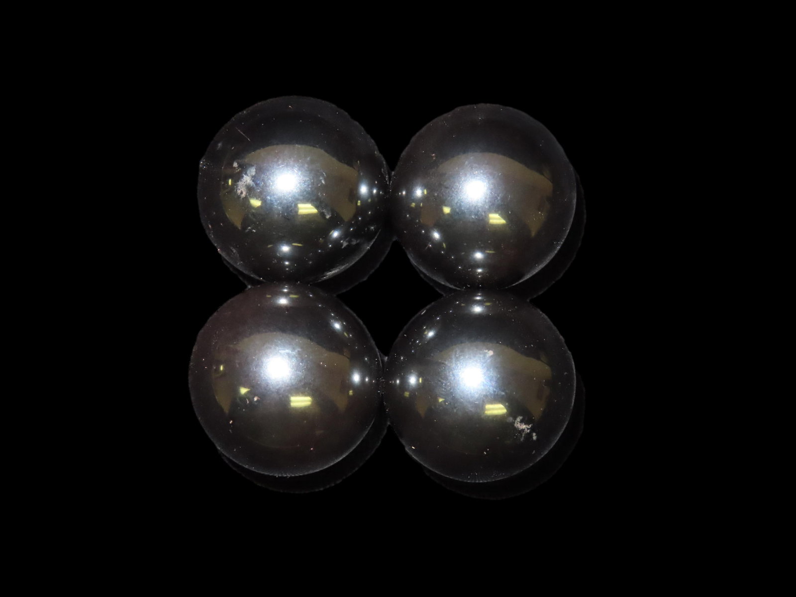 Magnetic Hematite Stress Releaf Balls, 4 Count: Magnetic Hematite Stress Releaf Balls, 4 Count