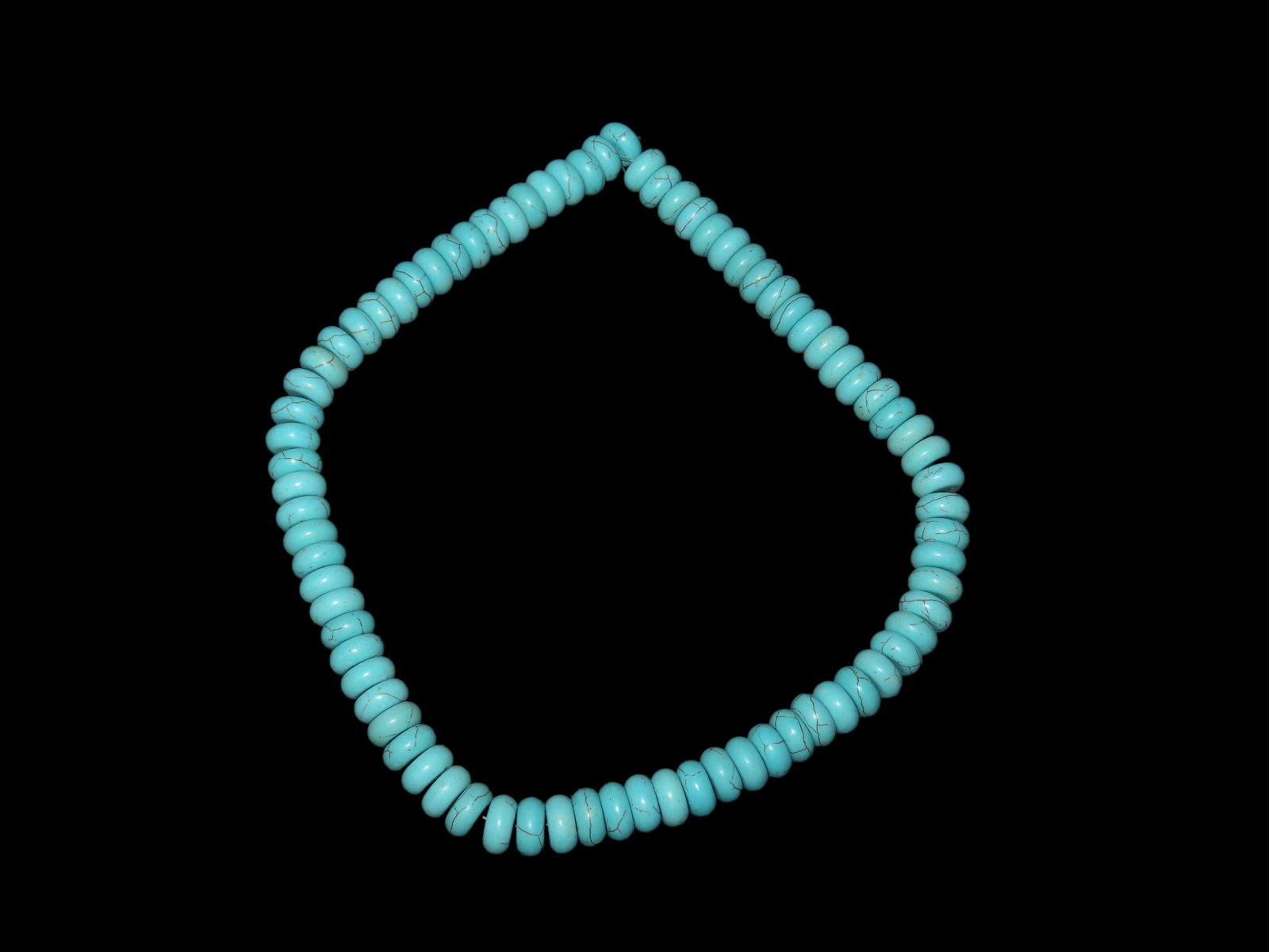 Strand of Turquoise Disc Beads: Strand of Turquoise Disc Beads