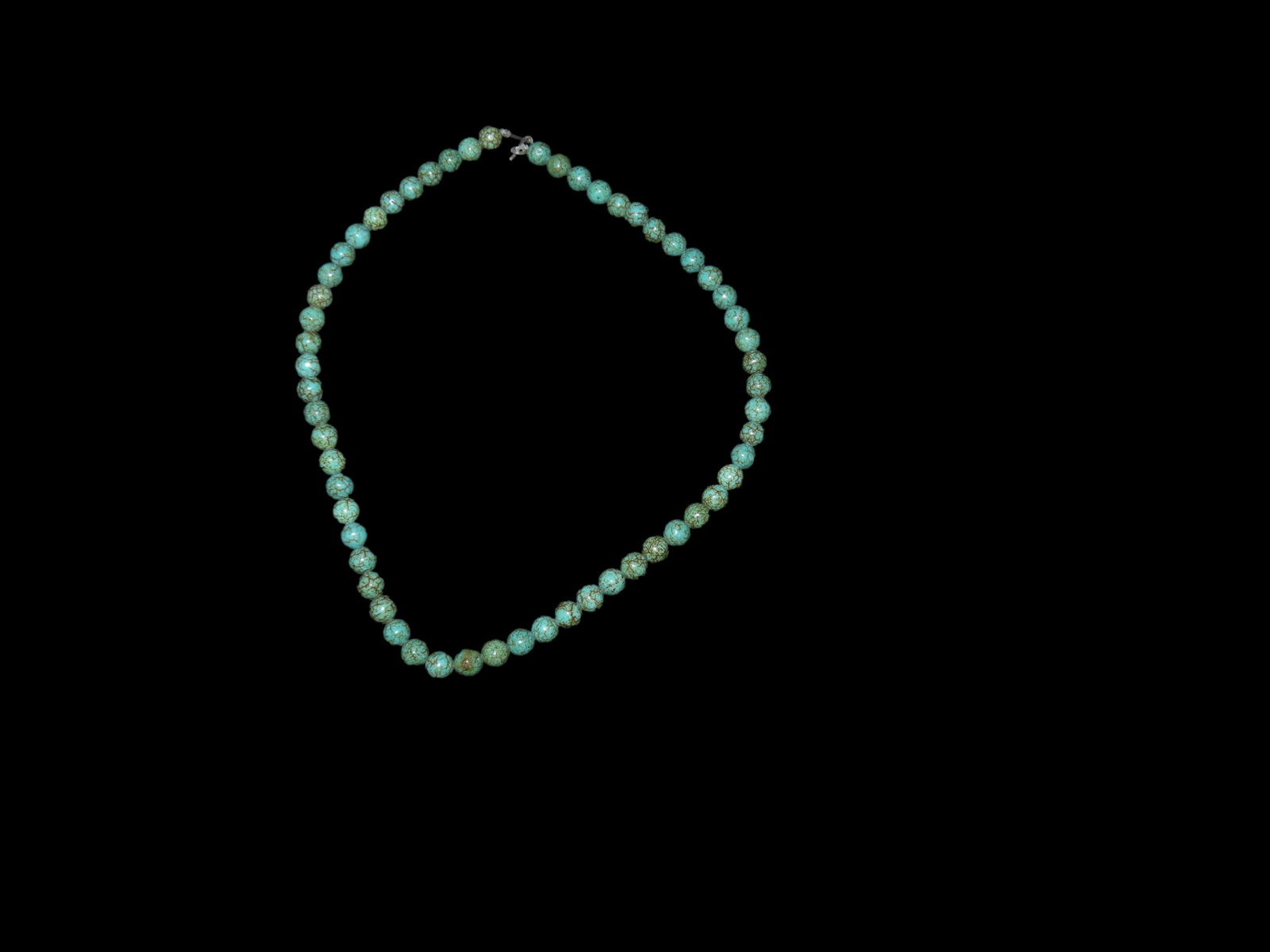 Strand of Pressed Turquoise Beads: Strand of Pressed Turquoise Beads