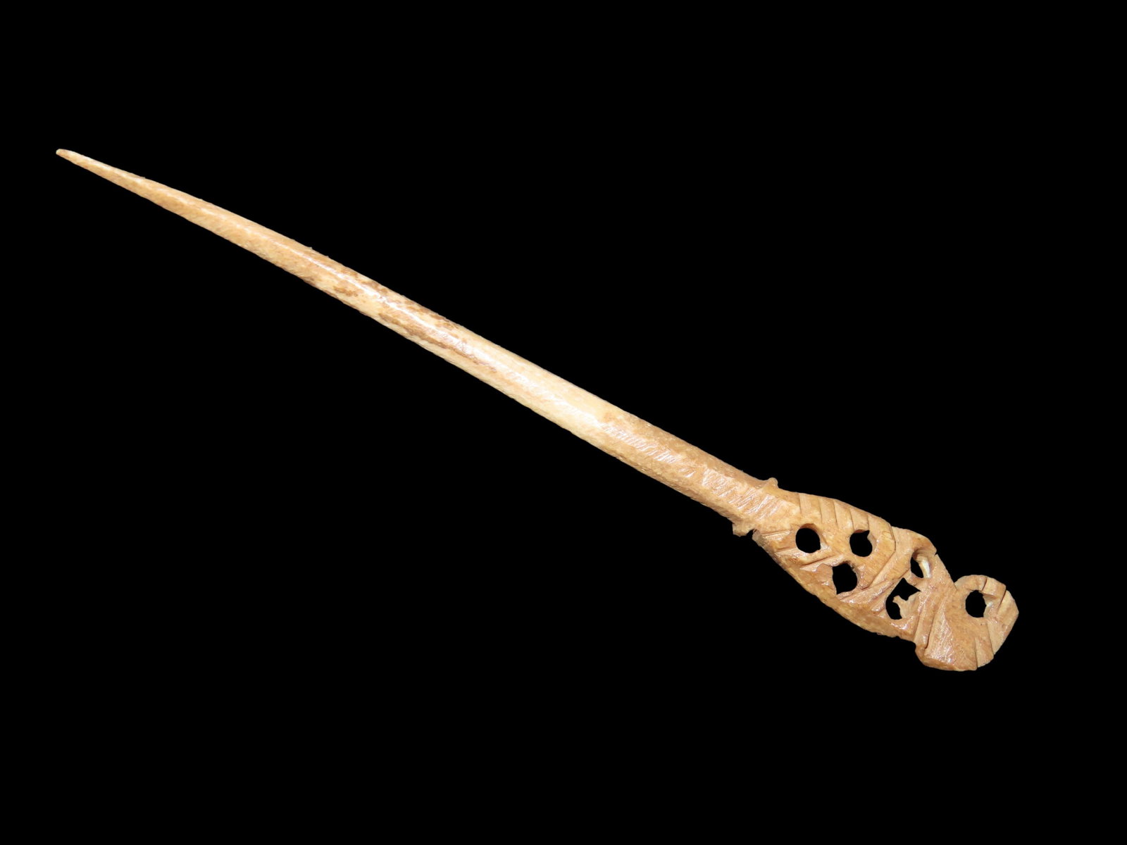 PreColumbian Bone Needle, South America: PreColumbian Bone Needle, South America