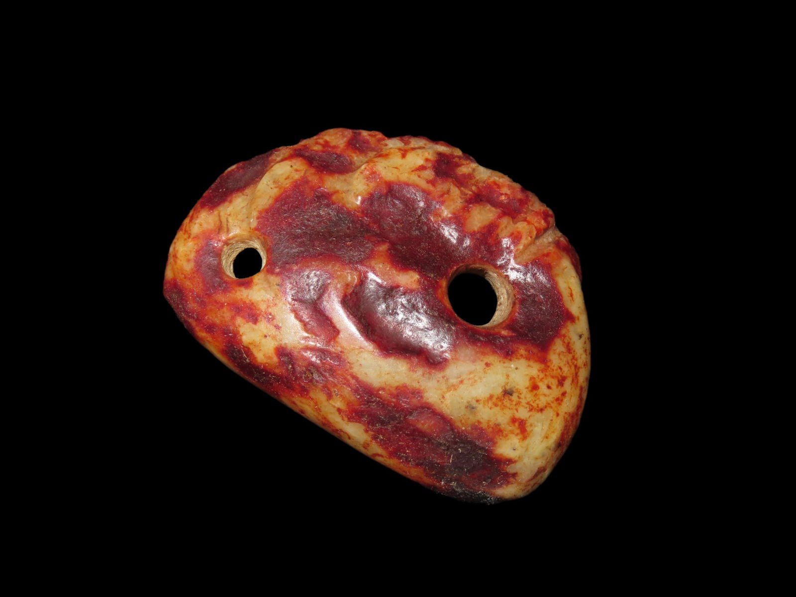 Old Chinese Hongshan Culture Jade Effigy Caving / Pendant: Old Chinese Hongshan Culture Jade Effigy Caving / Pendant