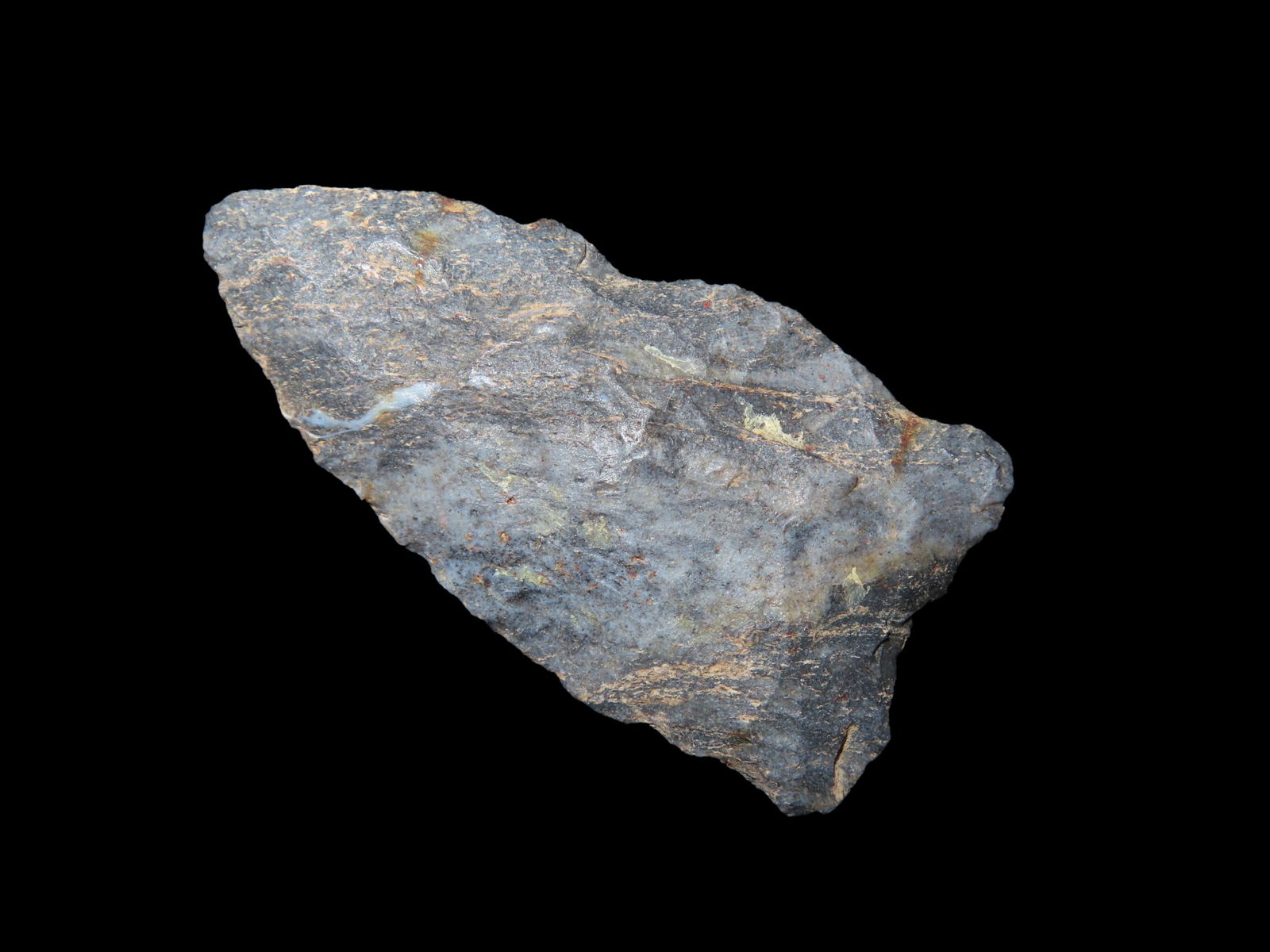 1 3/4" Quad Moline Chert, Paleo Culture, Ex. Schoon, Woodford County, Illinois: 1 3/4" Quad Moline Chert, Paleo Culture, Ex. Schoon, Woodford County, Illinois