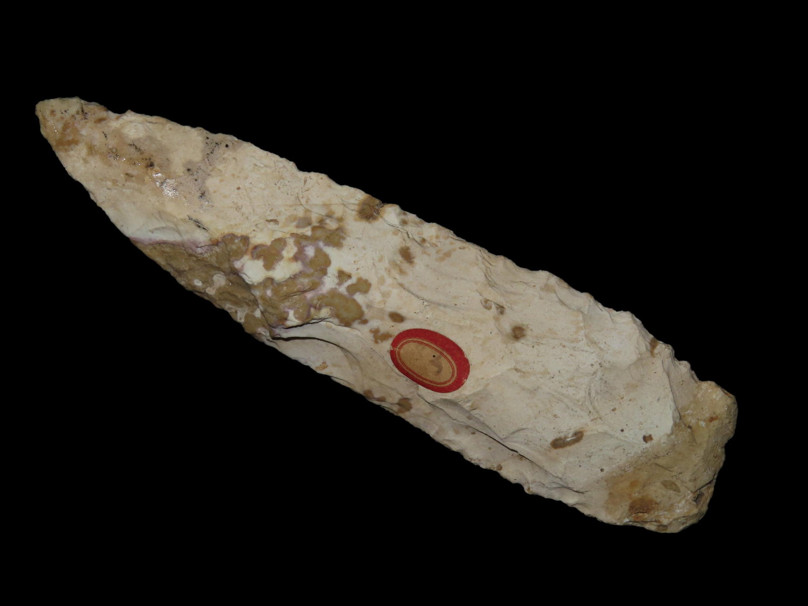 Colorful 5 1/2" Sedalia, Lincoln Co. Missouri. Nice large colorful example. Indian Arrowhead, Knife. (1 of 8)