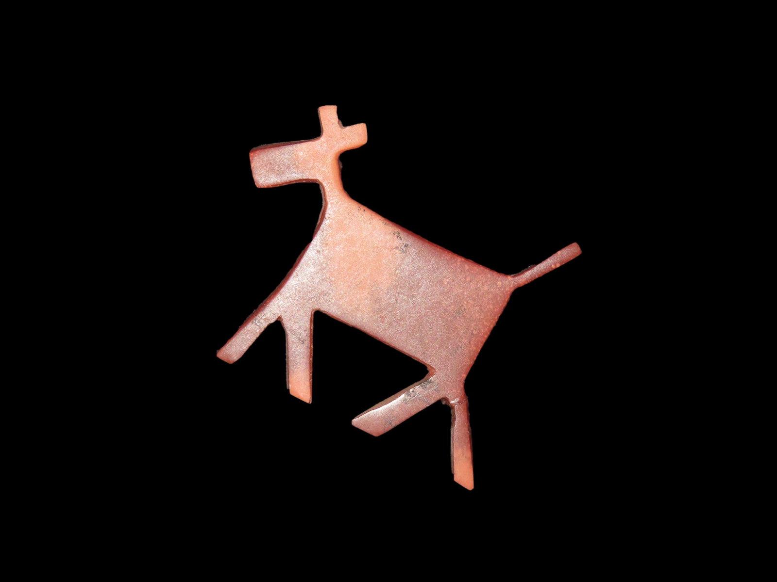 Historic Plains Indian Carved Animal Effigy Fetish, Catlinite. Found in the Dakotas. Circa: Historic Plains Indian Carved Animal Effigy Fetish, Catlinite. Found in the Dakotas. Circa 1880-1910. Nicely polished and well patinated.