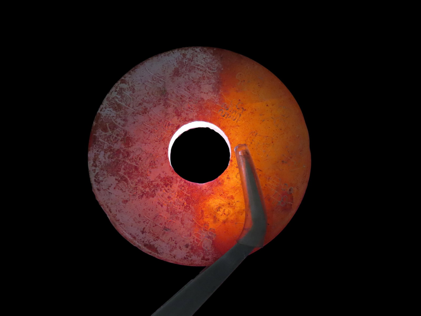 Nice Antique Chinese Hongshan Culture Jade Effigy Pendant, Hand Made Example.: Nice Antique Chinese Hongshan Culture Jade Effigy Pendant, Hand Made Example.