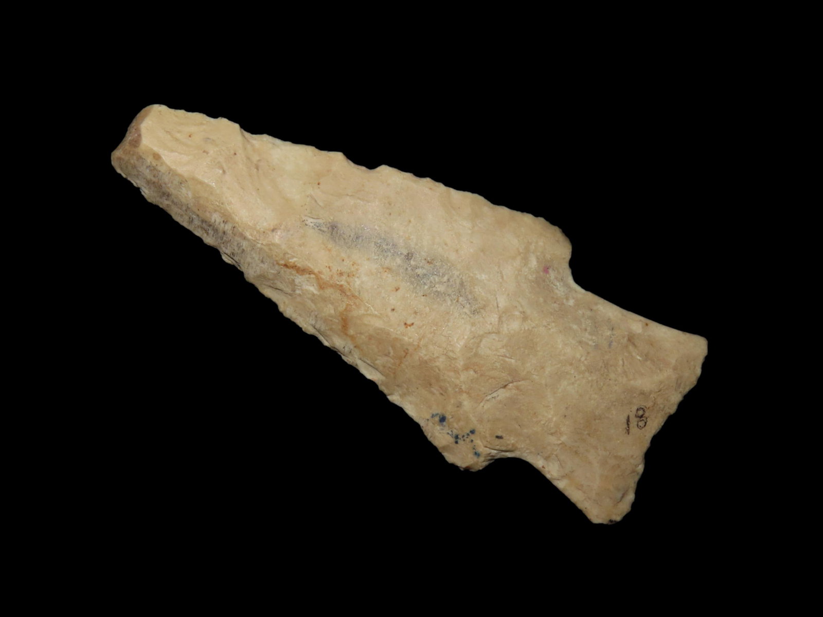 Nice 3" Archaic Hardin found near Berrien Springs, Berrien County Michigan. Indian Arrowhead,: Nice 3" Archaic Hardin found near Berrien Springs, Berrien County Michigan. Indian Arrowhead, Artifact.