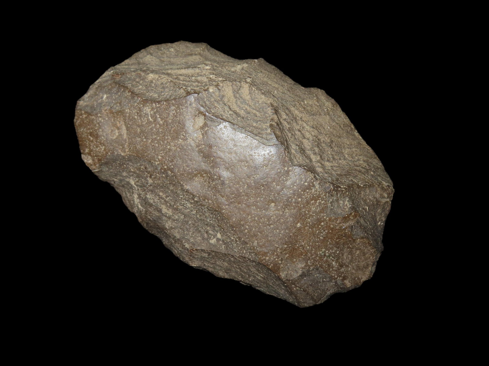 Incredible 7" Pre Paleo Neolithic Early Man Hand Axe, Southern France, Cro-Magnon Man: Incredible 7" Pre Paleo Neolithic Early Man Hand Axe, Southern France, Cro-Magnon Man