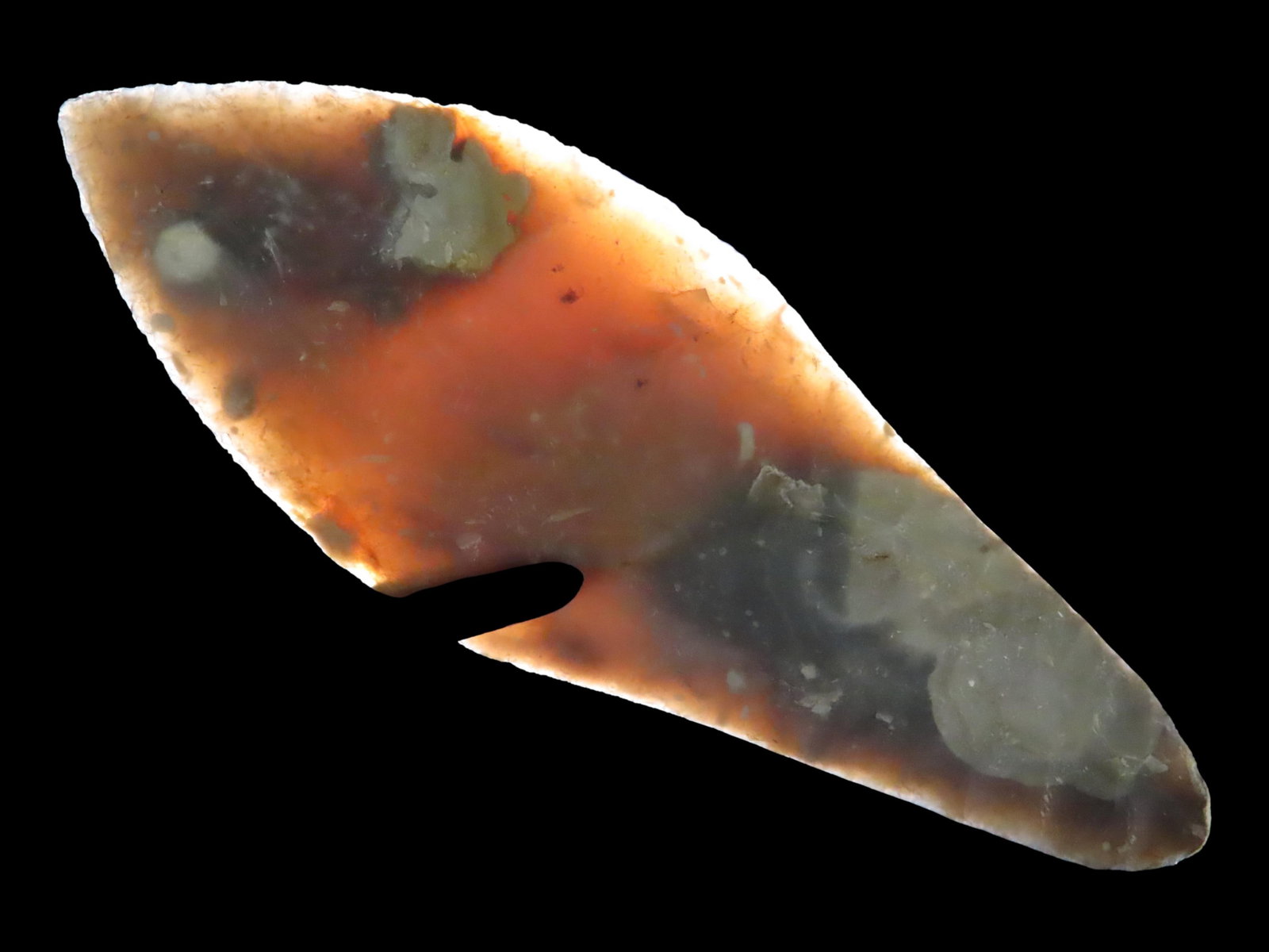 4 5/16" x 1 1/2" Danish Flint Spear, Colorful Flint, Northern Europe, Motley & Leithoff COA (1 of 14)