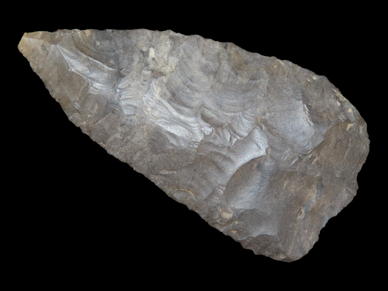 4 1/8" x 2 1/8" Archaic Knife, Dover, West Tennessee, Davis COA: 4 1/8" x 2 1/8" Archaic Knife, Dover, West Tennessee, Davis COA