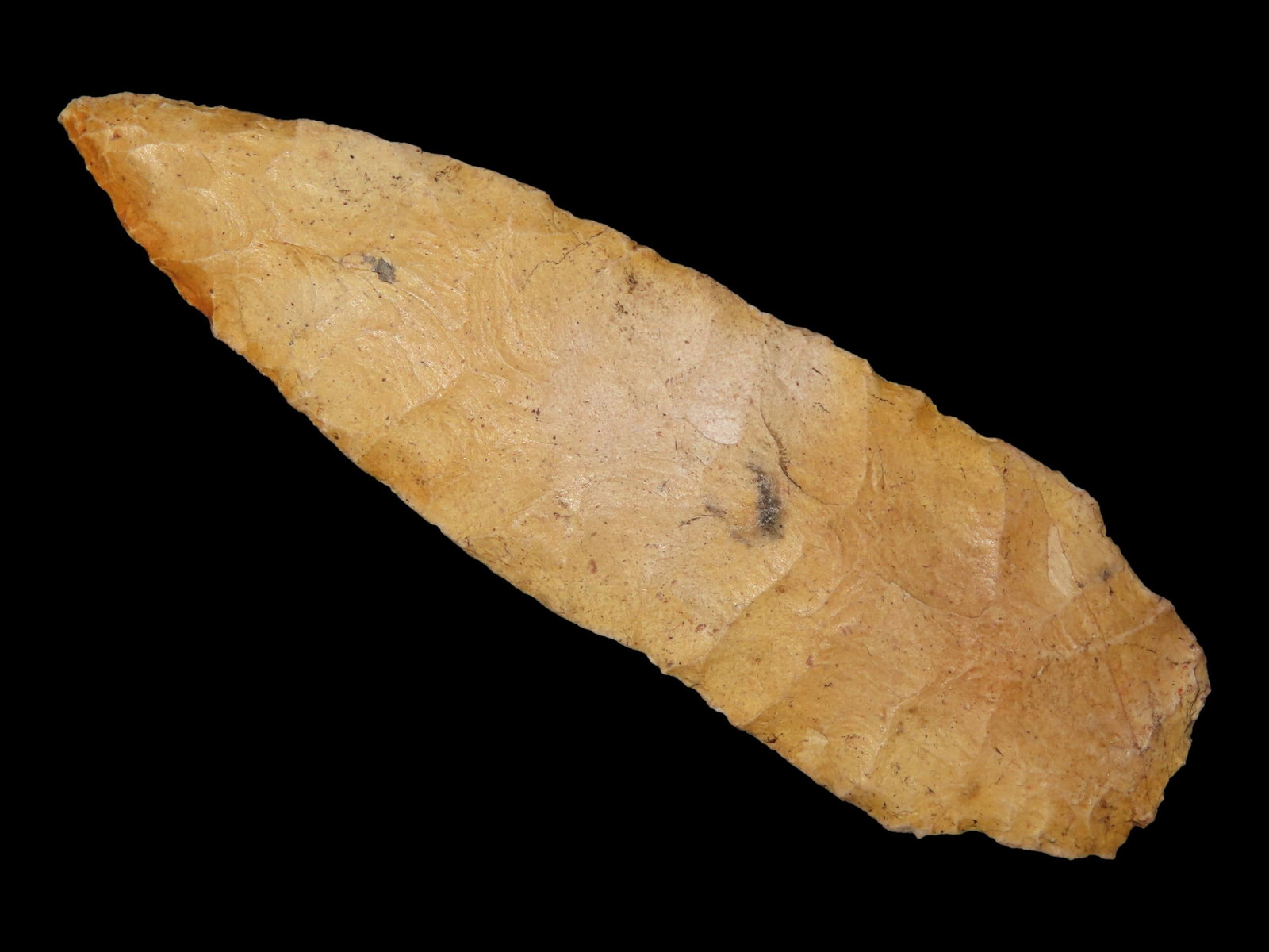 4 1/2" x 1 3/8" Late Archaic-Early Woodland Stemmed, Burlington Chert, Missouri, Stermer COA (1 of 13)