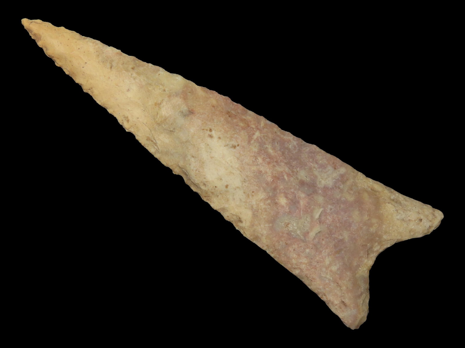 3 3/4" x 1 3/16" Dalton, Colorful Chert, Stoddard Co., Missouri, Ex. George Robertson (1 of 10)