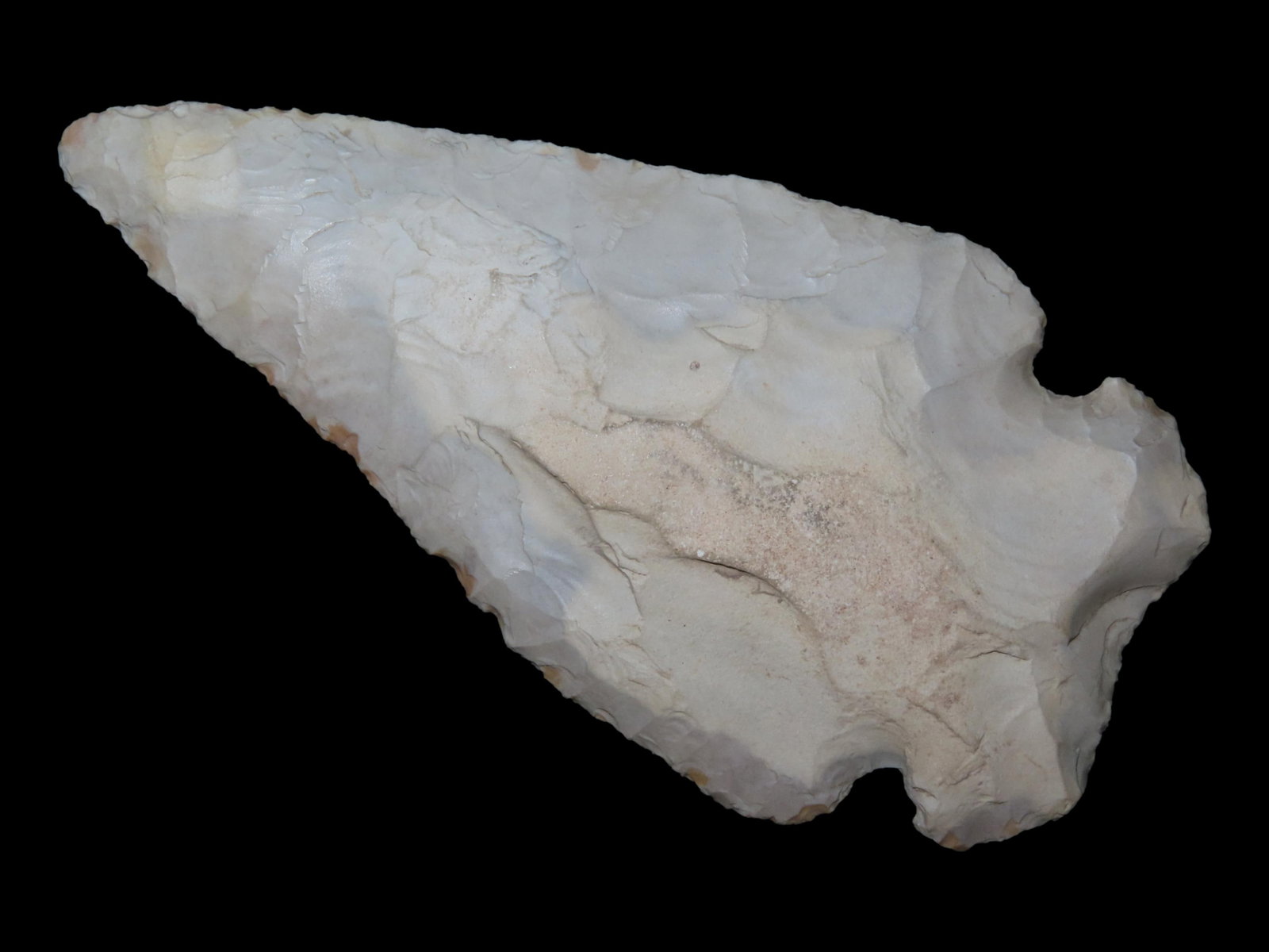 5" x 2 1/2" Archaic Notched Point, Warsaw Tabular Chert, Lee Co., Iowa, Motley COA (1 of 12)