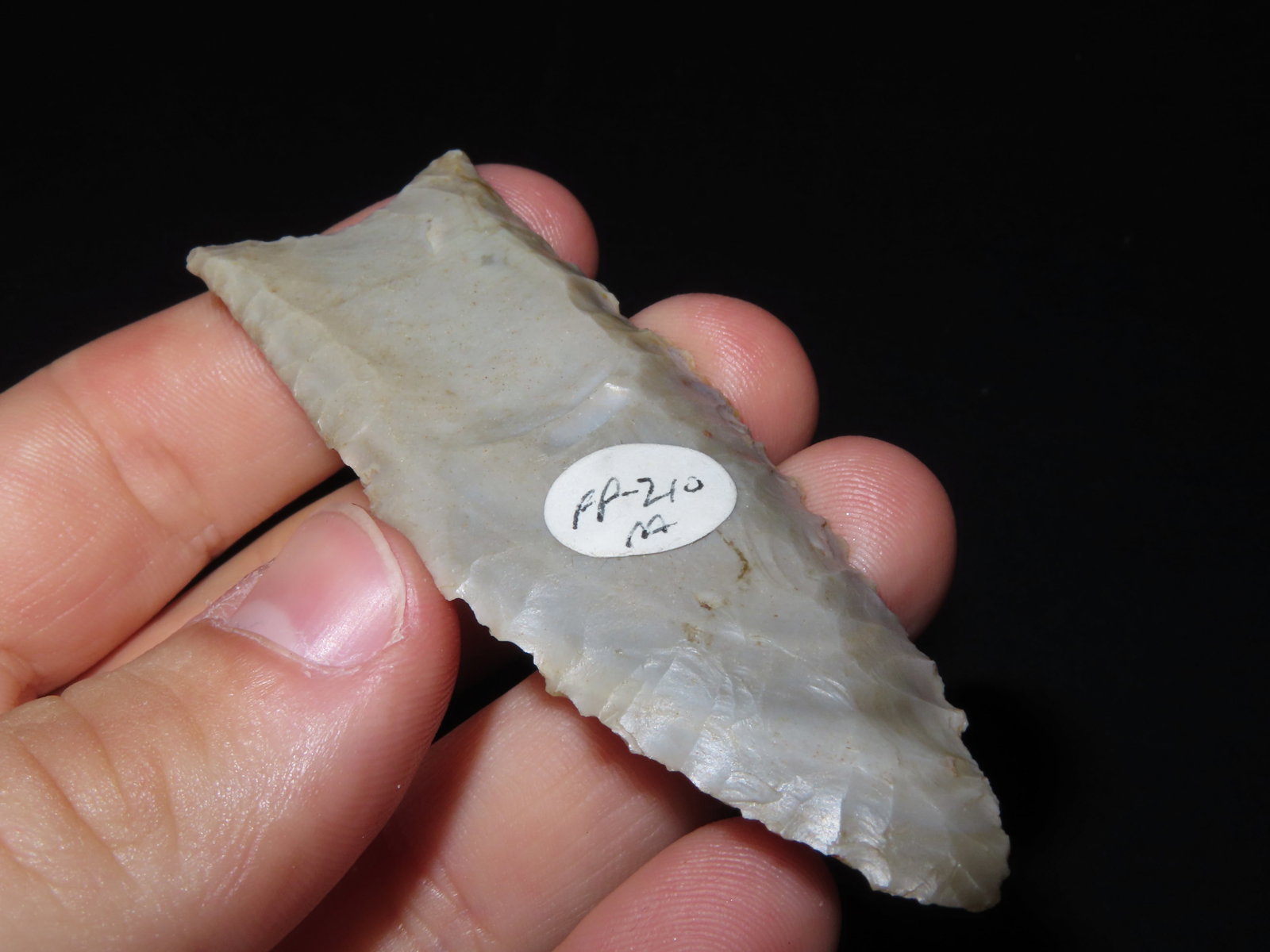 3 1/8" x 1 1/16" Gainey or Gainey Clovis, Ste. Genevieve Chert, Kentucky, Dickey COA & Motley / - 10