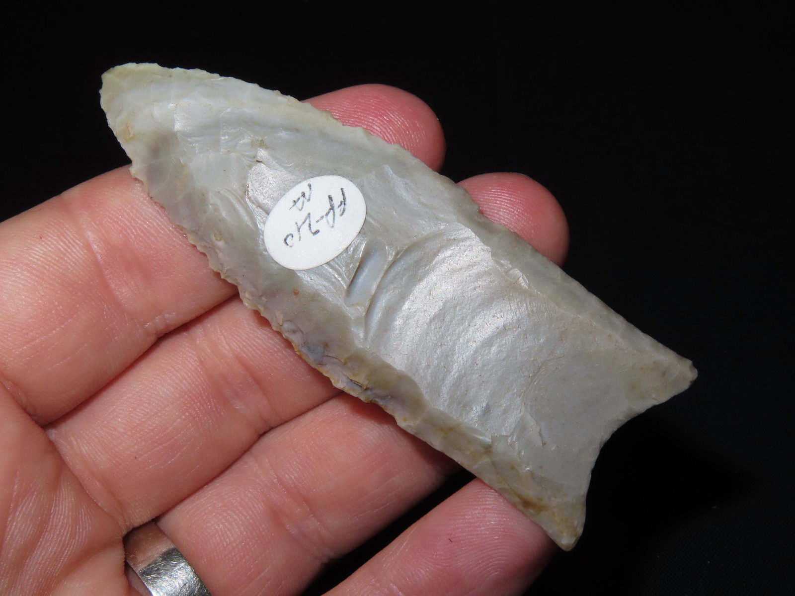 3 1/8" x 1 1/16" Gainey or Gainey Clovis, Ste. Genevieve Chert, Kentucky, Dickey COA & Motley / - 3
