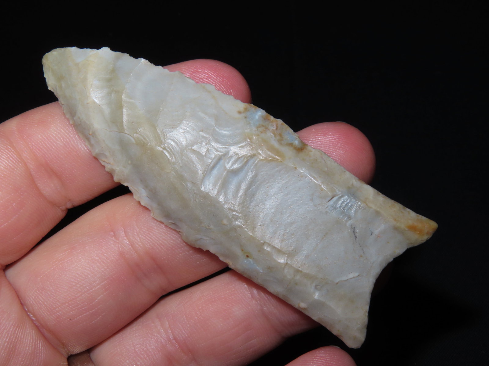 3 1/8" x 1 1/16" Gainey or Gainey Clovis, Ste. Genevieve Chert, Kentucky, Dickey COA & Motley / - 4