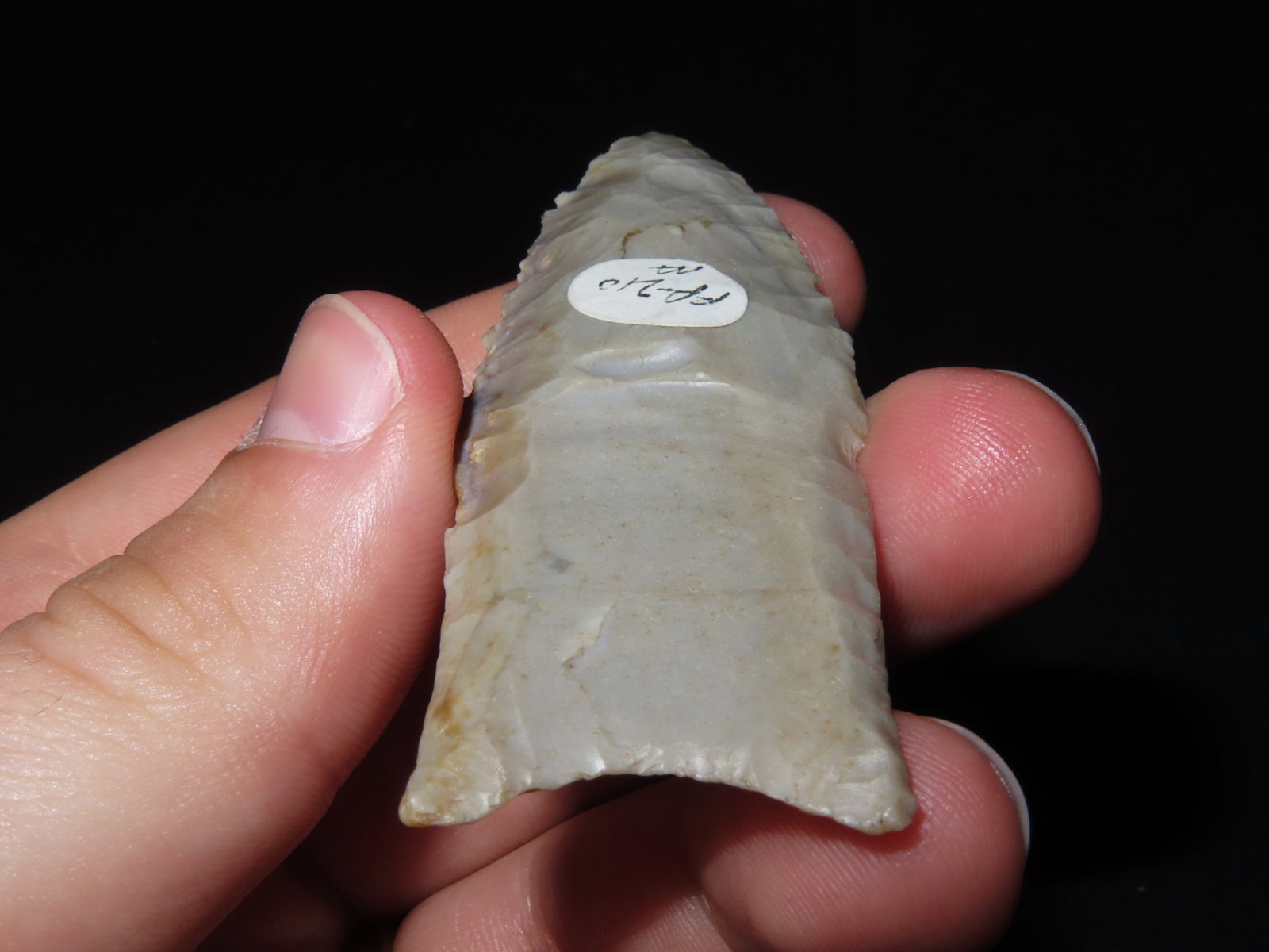 3 1/8" x 1 1/16" Gainey or Gainey Clovis, Ste. Genevieve Chert, Kentucky, Dickey COA & Motley / - 7