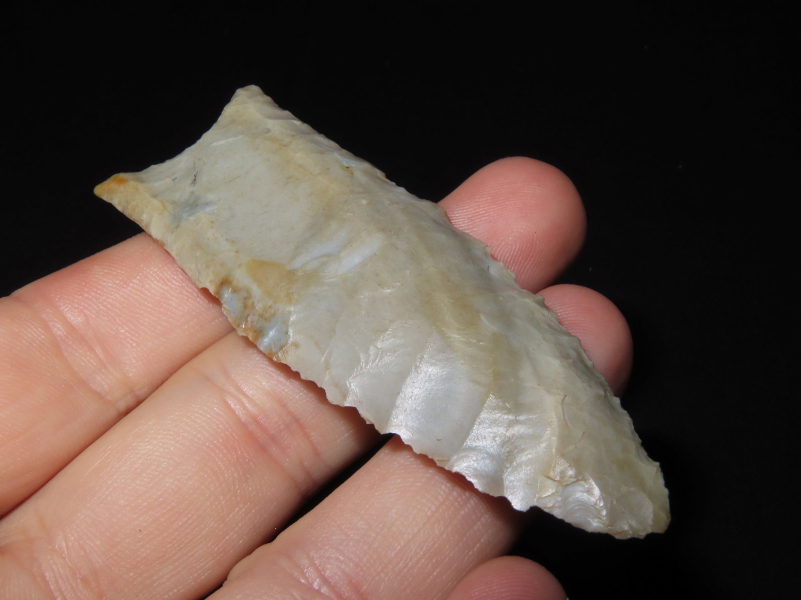 3 1/8" x 1 1/16" Gainey or Gainey Clovis, Ste. Genevieve Chert, Kentucky, Dickey COA & Motley / - 9