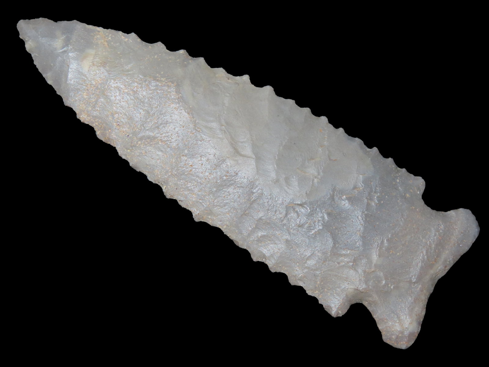 4 1/16" x 15/16" Stillwell, Gray Chert, Hardin Co., Illinois, Rogers COA (1 of 14)