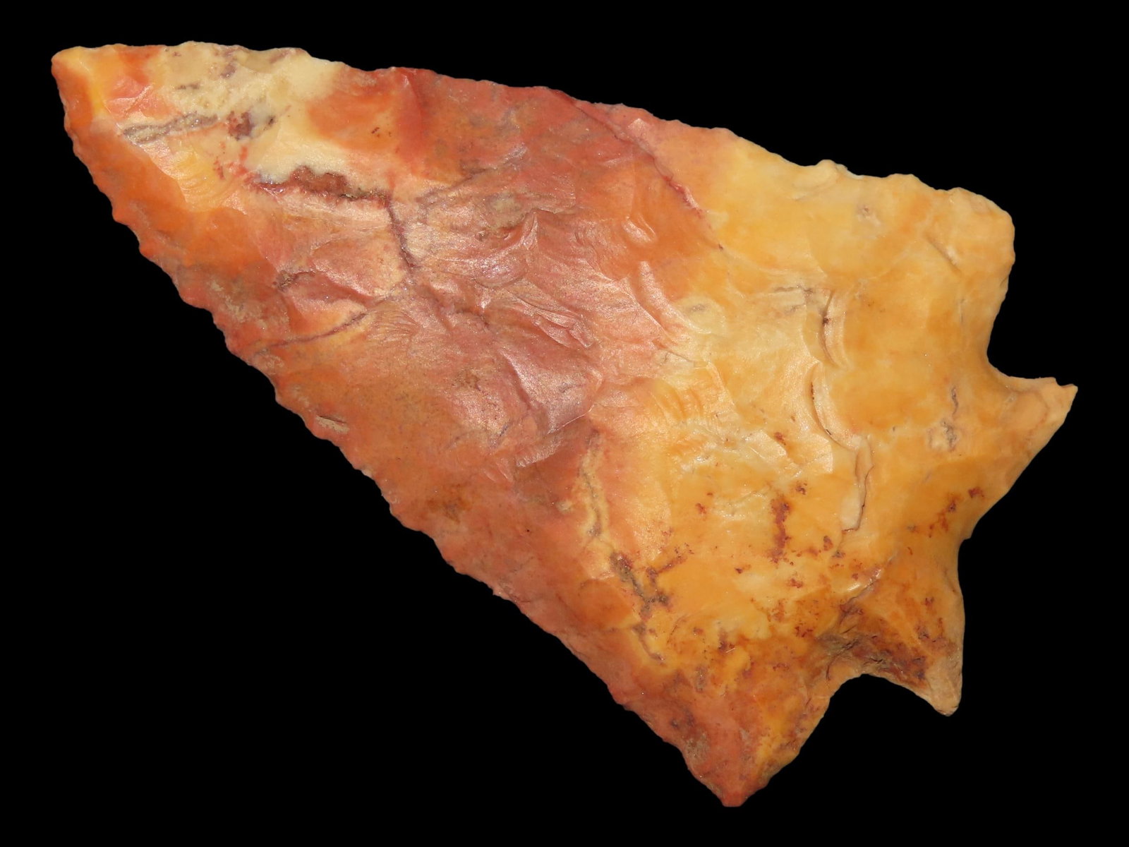 2 5/16" x 1 3/8" Fractured Base Decatur, River Stained Coastal Chert, Mississippi, Motley & Leithoff (1 of 12)