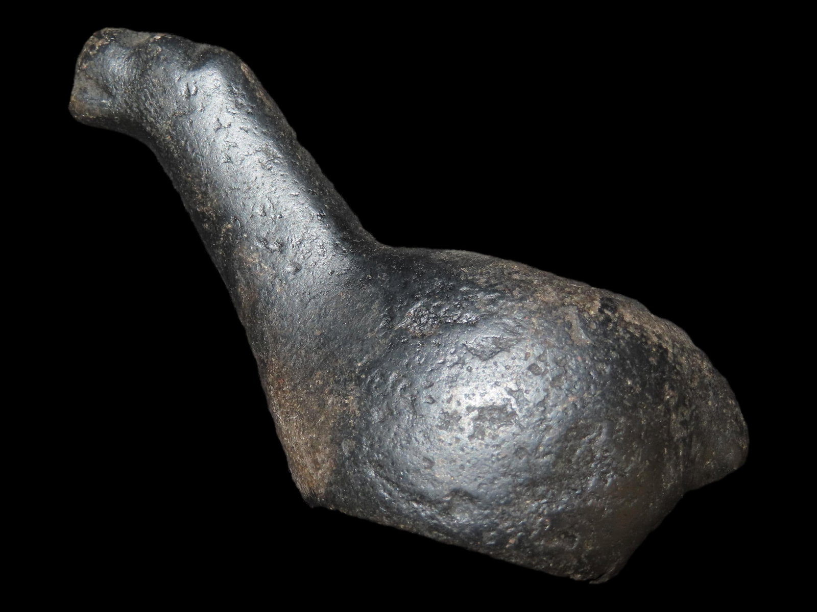 4" Pre-Columbian Canopa, Long Neck Style, Peru: 4" Pre-Columbian Canopa, Long Neck Style, Peru