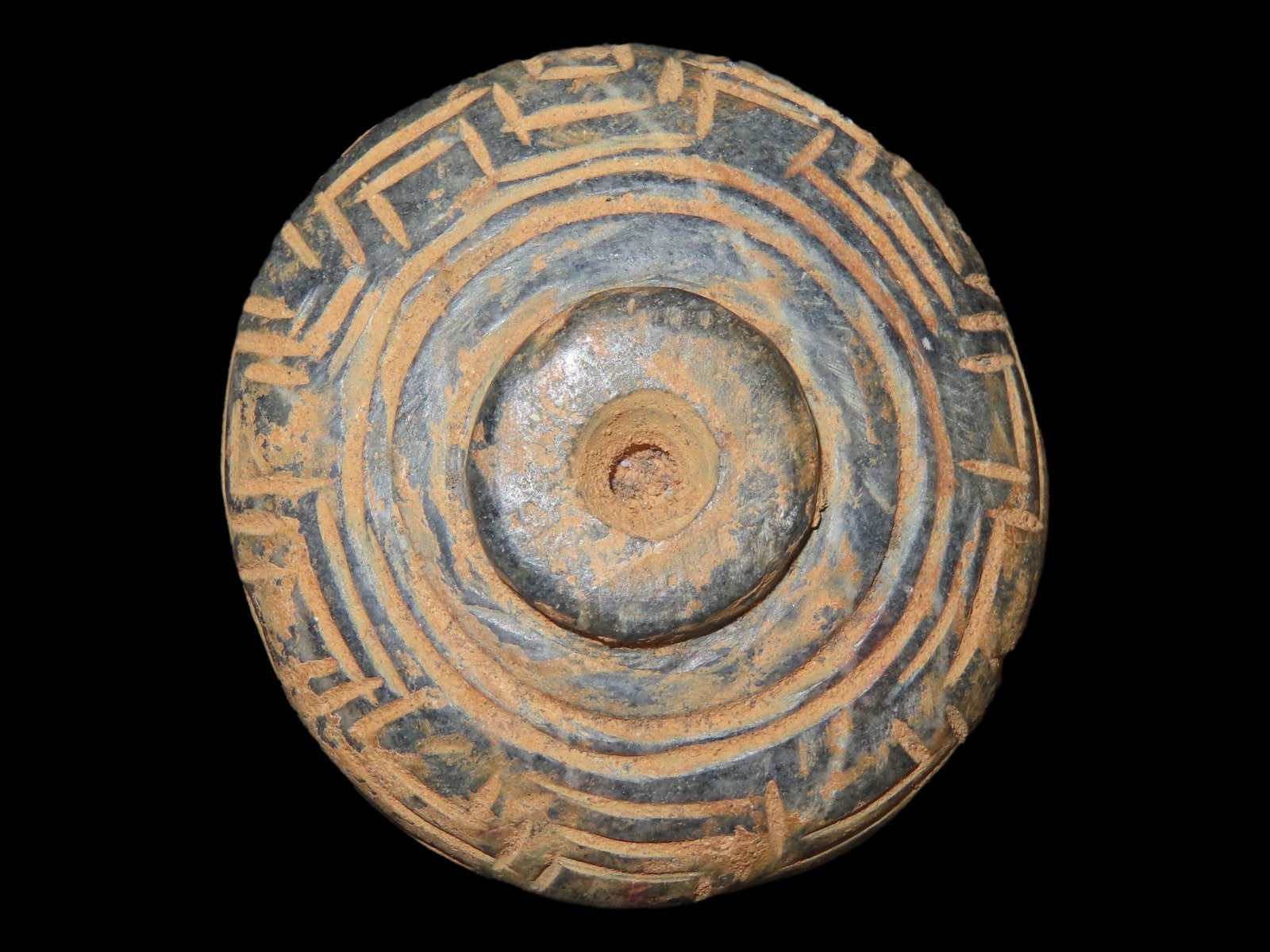 7/8" x 1 3/4" Pre-Columbian Shaman Ceremonial Engraved Stone, Jadeite, Peru, Motley & Leithoff COA (1 of 8)