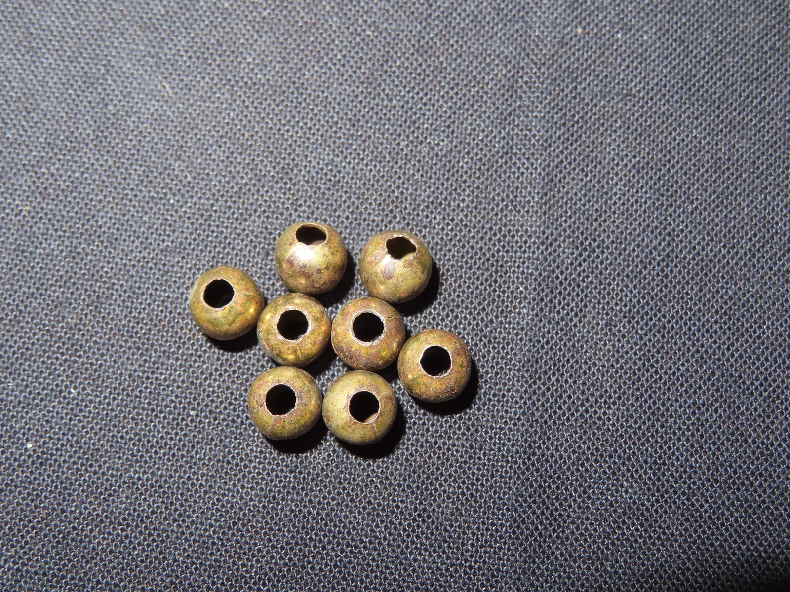 Pre-Columbian Copper Beads Lot from Belize: Pre-Columbian Copper Beads Lot from Belize