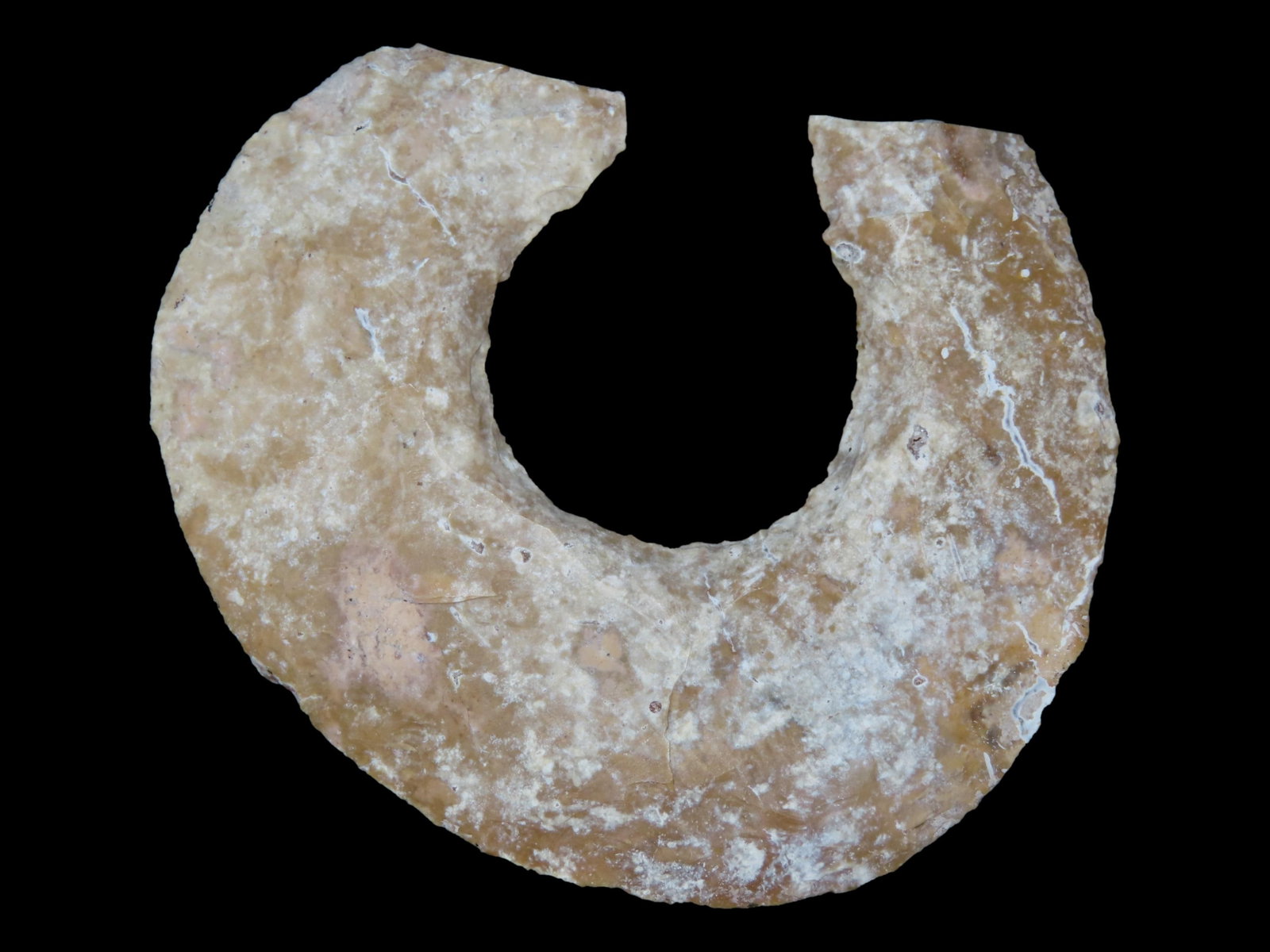 3 7/16" Crescent Eccentric, Mayan Culture, Found in Belize, Pre-Columbian (1 of 7)
