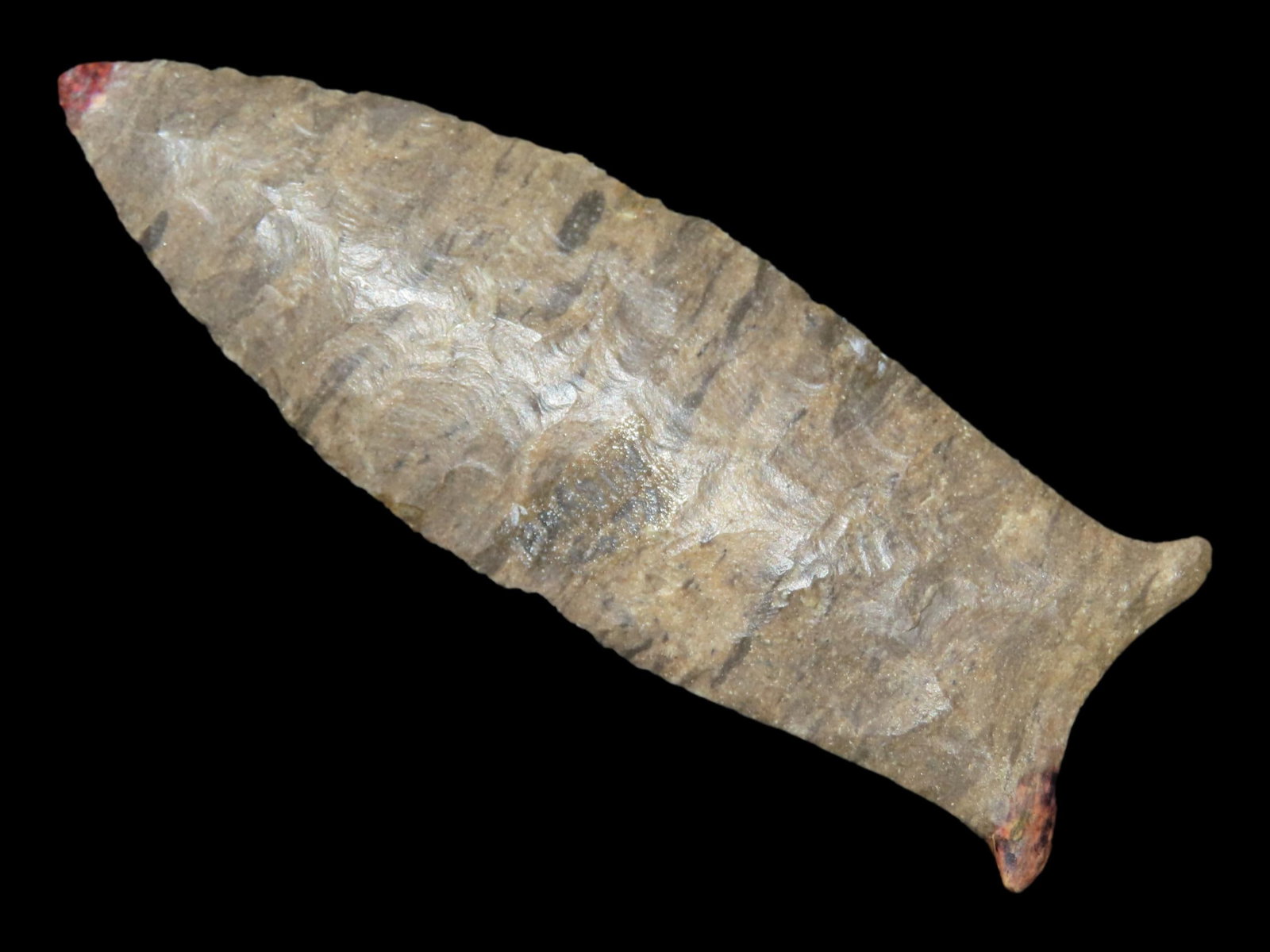 2 7/8" Beaver Lake, Hardin Co., Tennessee, Dover Chert, Ex. Bill Pettit, 1 Small Part of One (1 of 10)