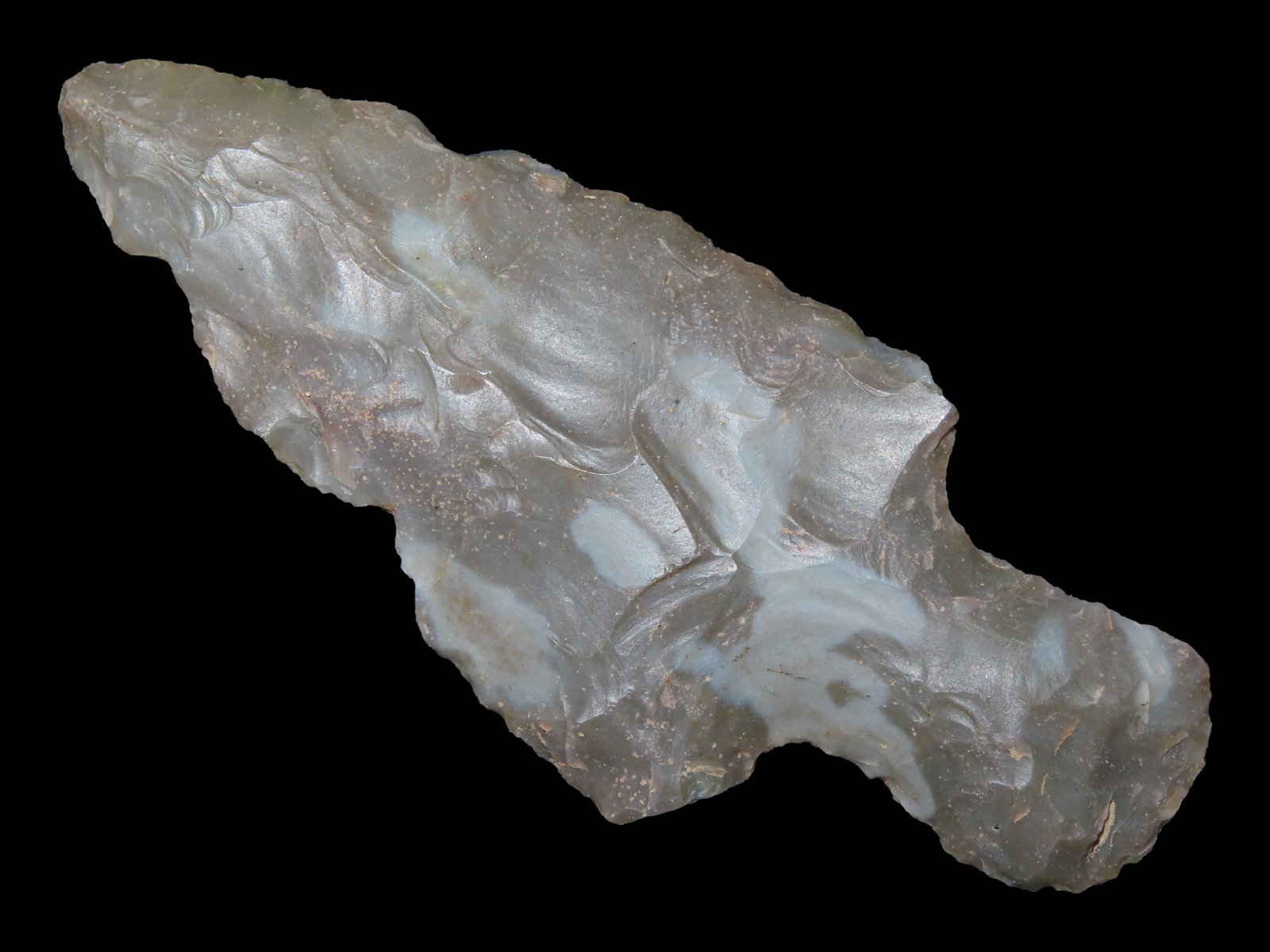 2 7/8" Turkey Tail Arrowhead, NE Arkansas, Ex. Michael Knabe (1 of 6)