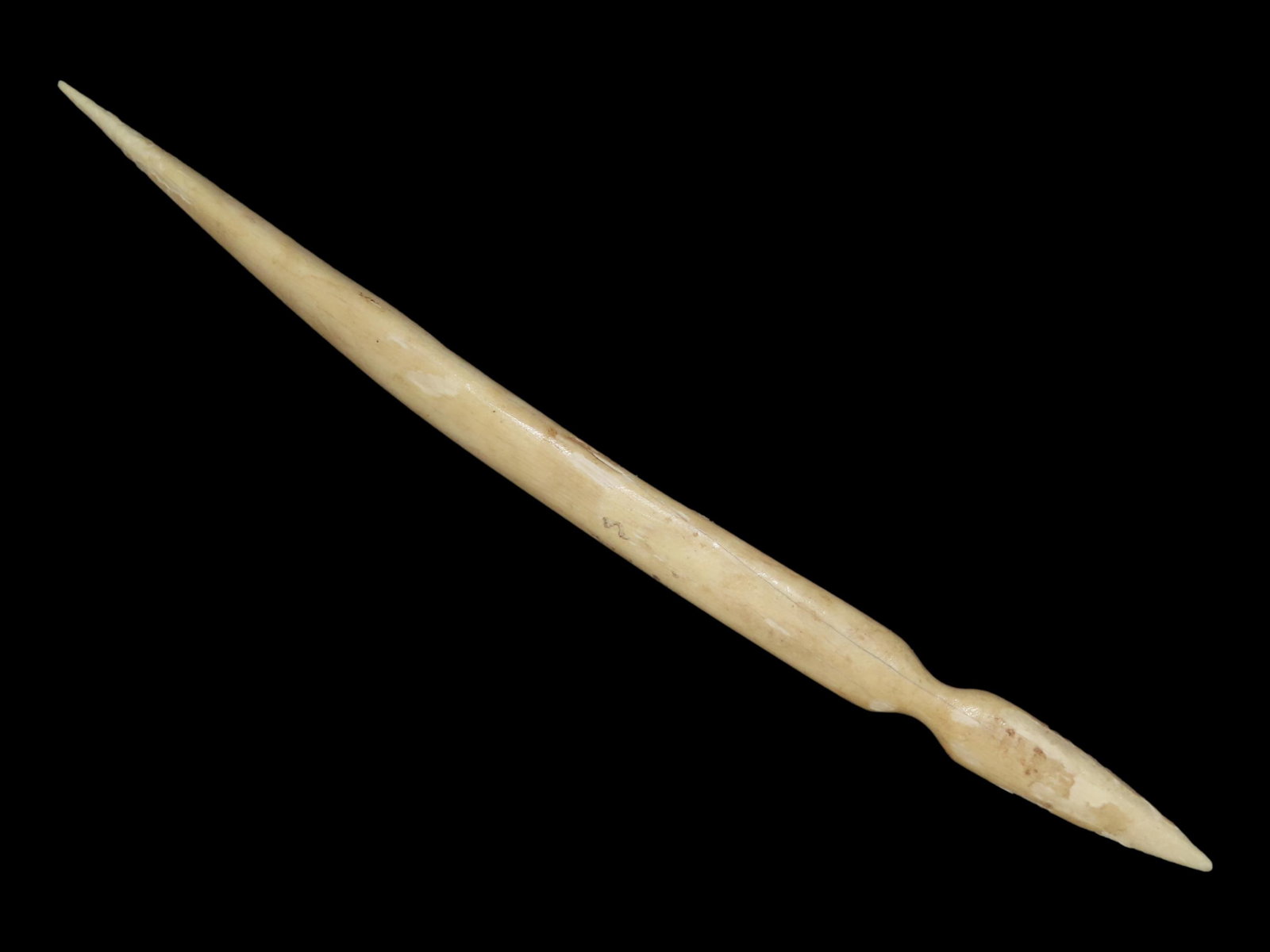 5 1/2" Bone Needle, Ex. Bud Goodwin Collection, Adams/Pike Co., Illinois (1 of 5)