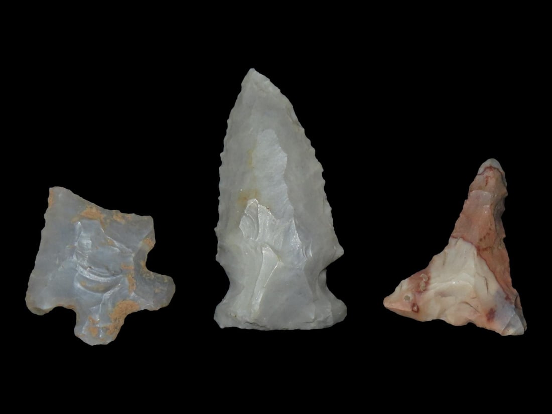 Set of 3 Really Nice Birdpoints, Found in Western Kentucky (1 of 5)