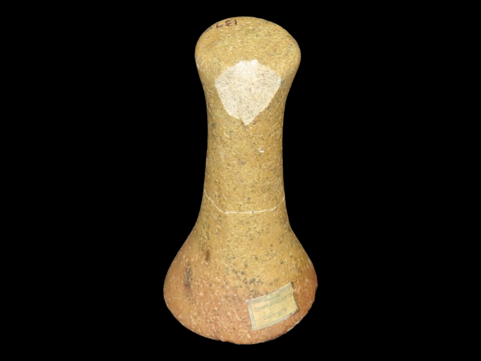 6" Pestle, Found in Dooly Co., Georgia, Glued in the Center (1 of 8)