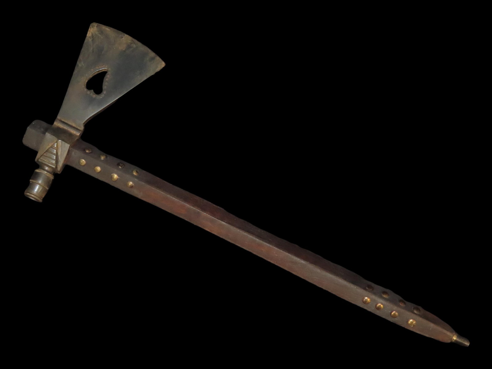 Early Pipe Tomahawk Axe, Nicely Tacked (1 of 11)