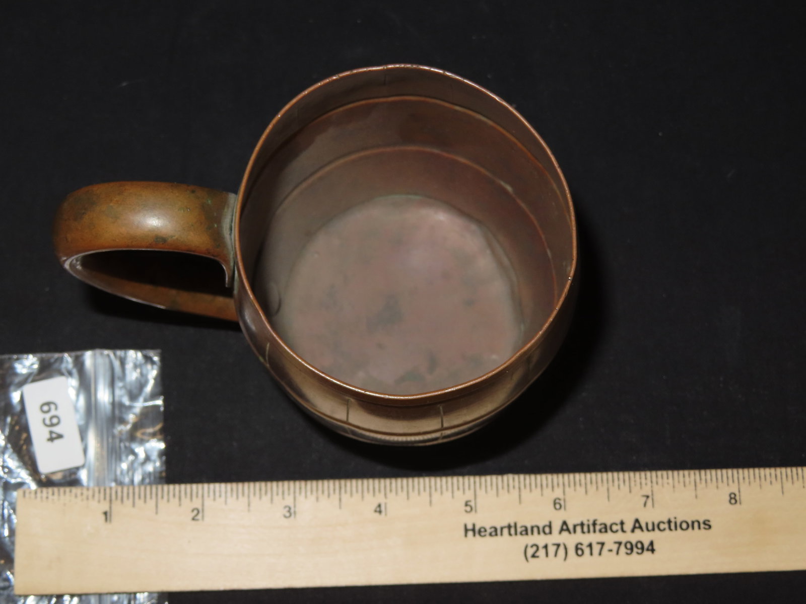 Antique Copper Cup - 7