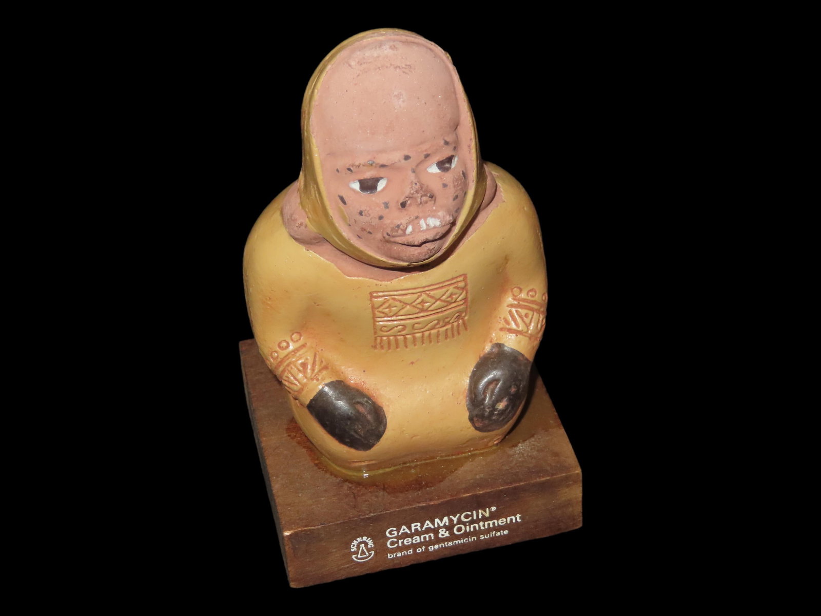 Pre-Columbian Figure, Garamycin Cream and Ointment: Pre-Columbian Figure, Garamycin Cream and Ointment