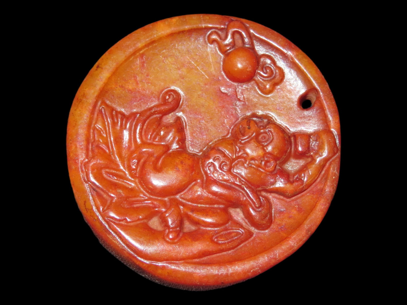 Old Chinese Hongshan Culture Jade/Effigy Carving/Pendant (1 of 5)