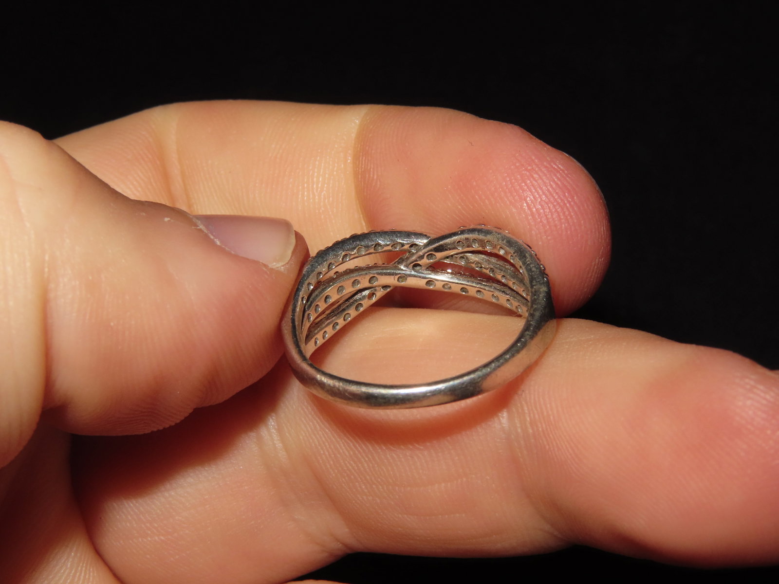 Silver Ring, Stones Untested - 2