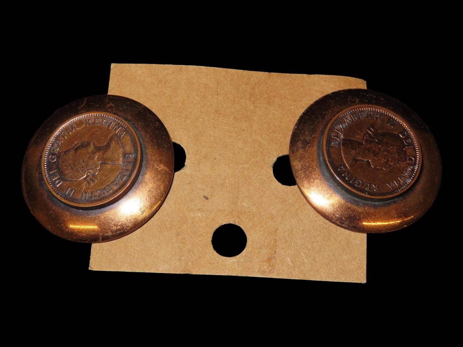 Set of Earrings with Copper Coins (1 of 5)