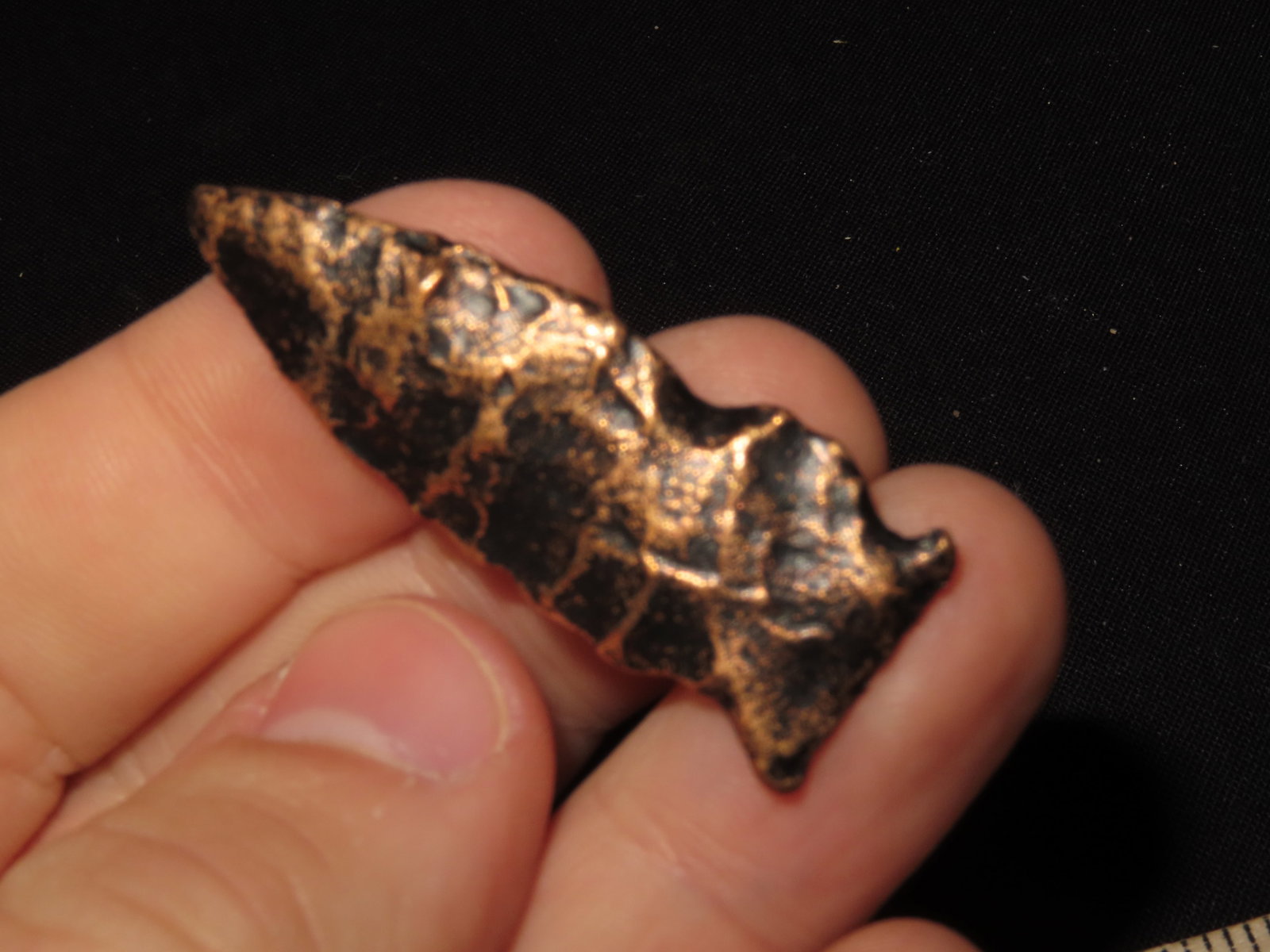 Unique Metal Cast Arrowhead with Document - 2