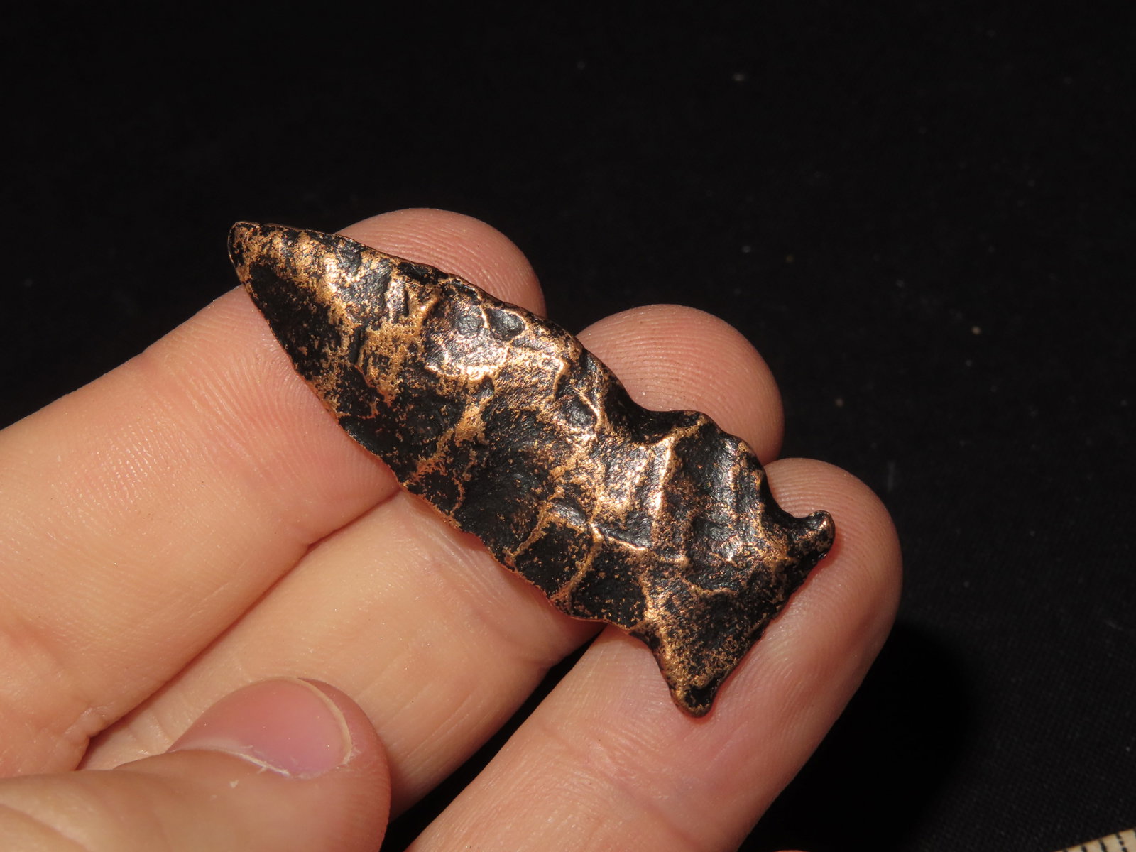 Unique Metal Cast Arrowhead with Document - 3