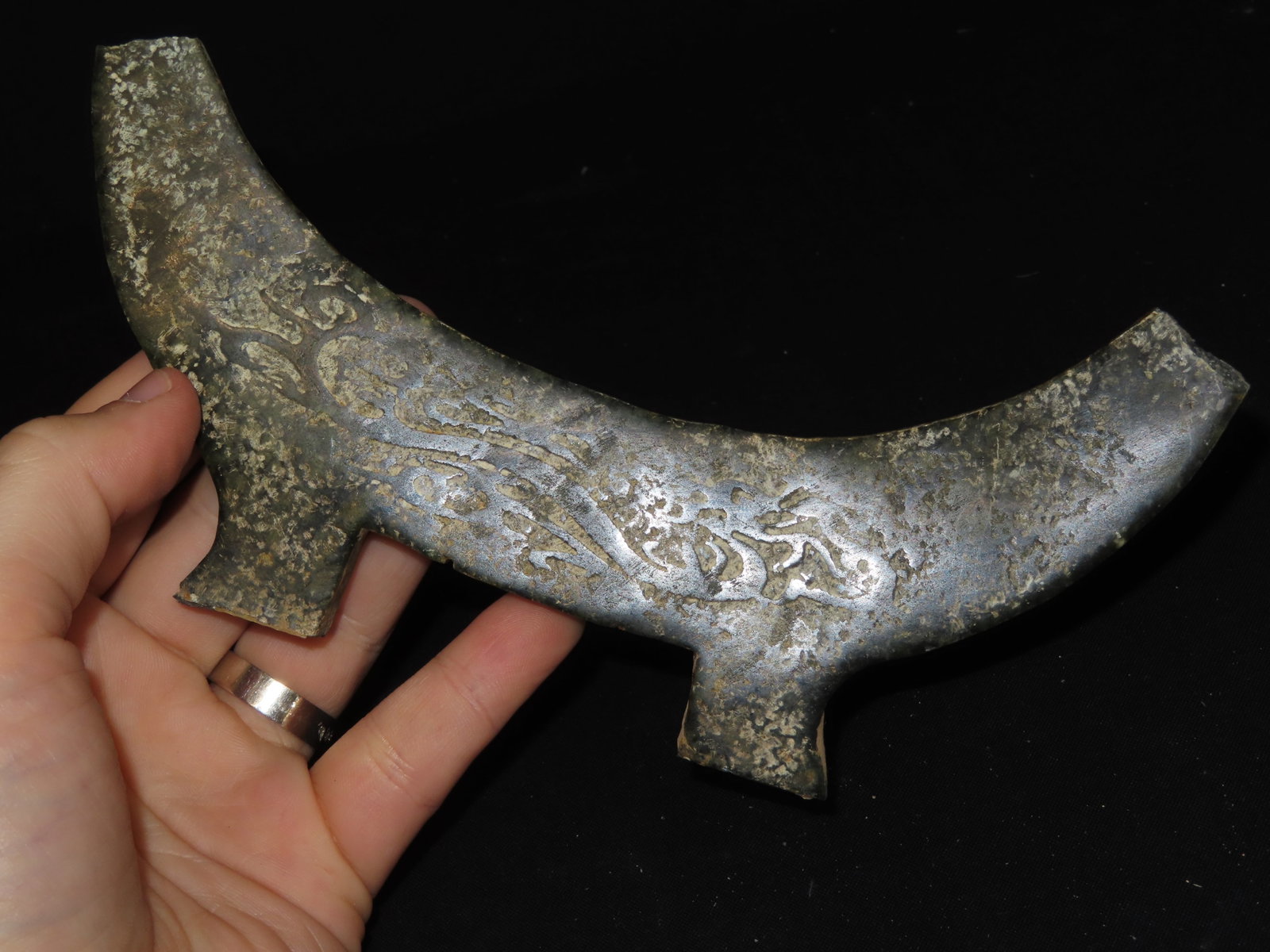 Chinese Jade Dragon Handle - 2