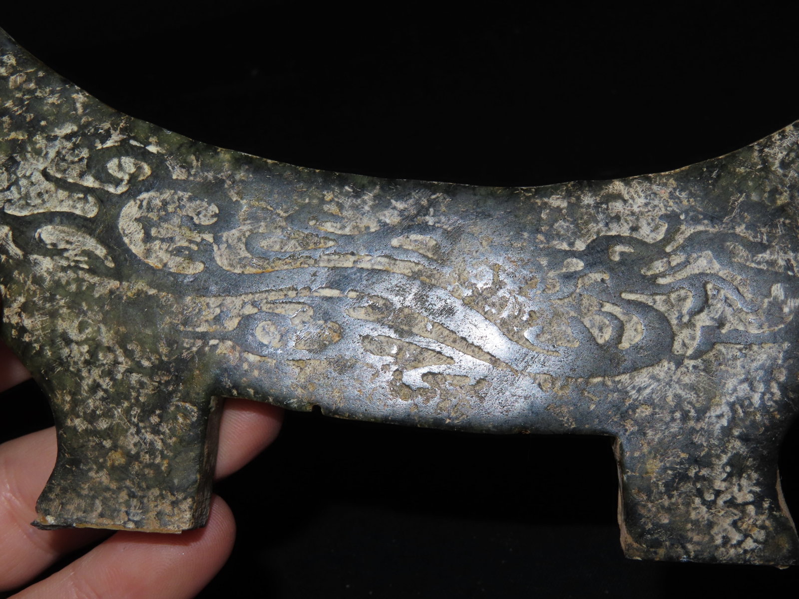 Chinese Jade Dragon Handle - 5