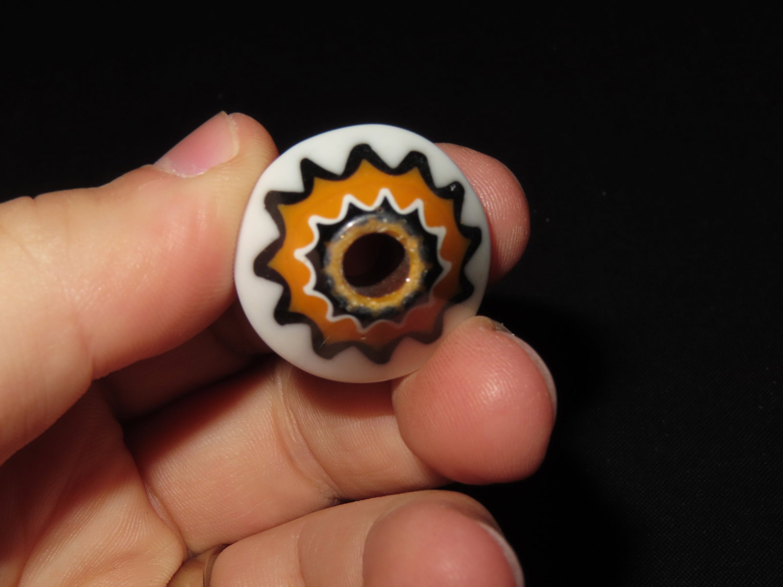 Chevron Glass Bead - 3
